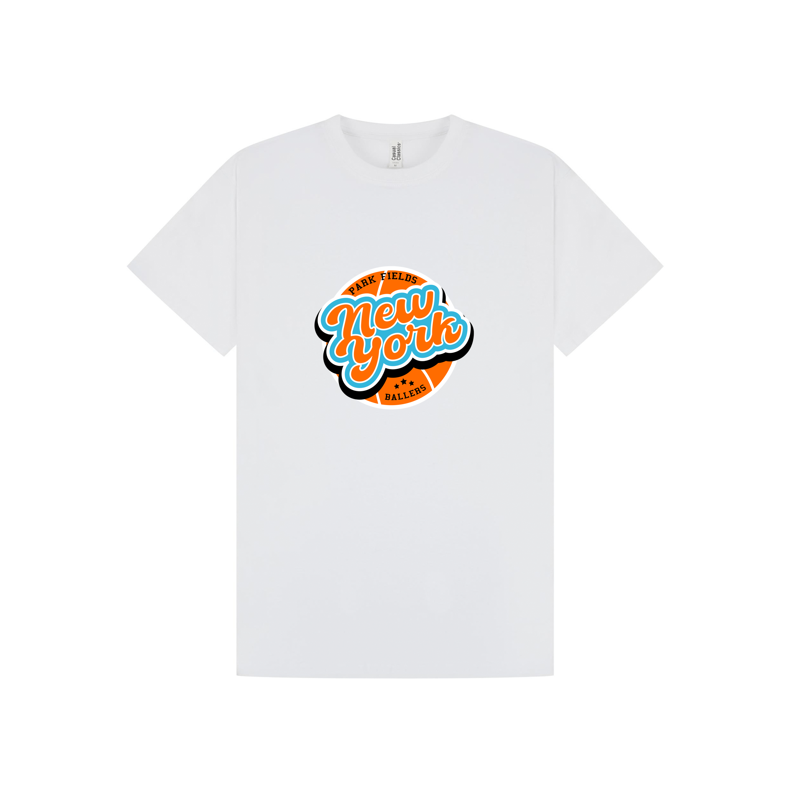 White Printed T-shirt Front