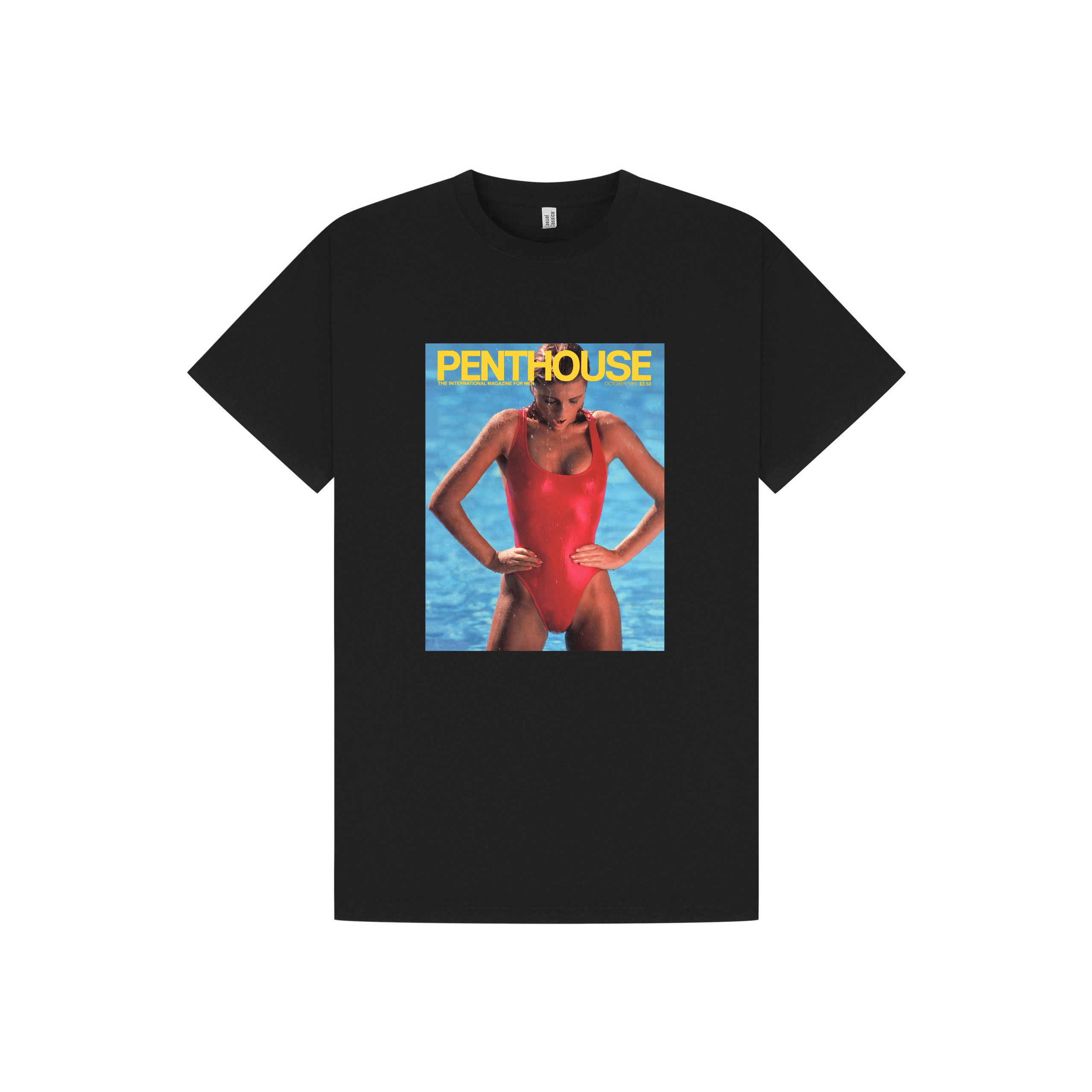 Black Printed T-shirt Front