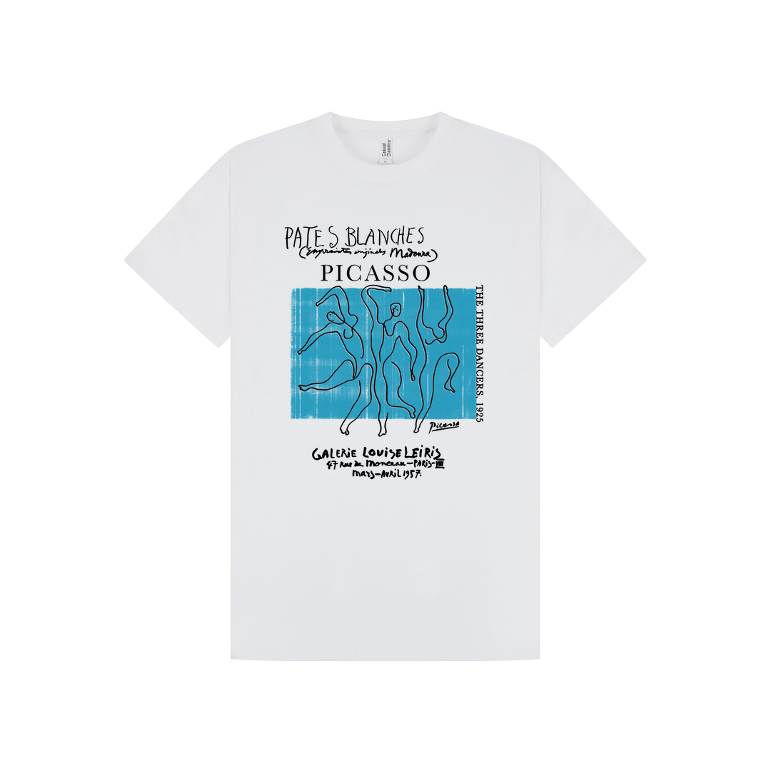 White Printed T-shirt Front