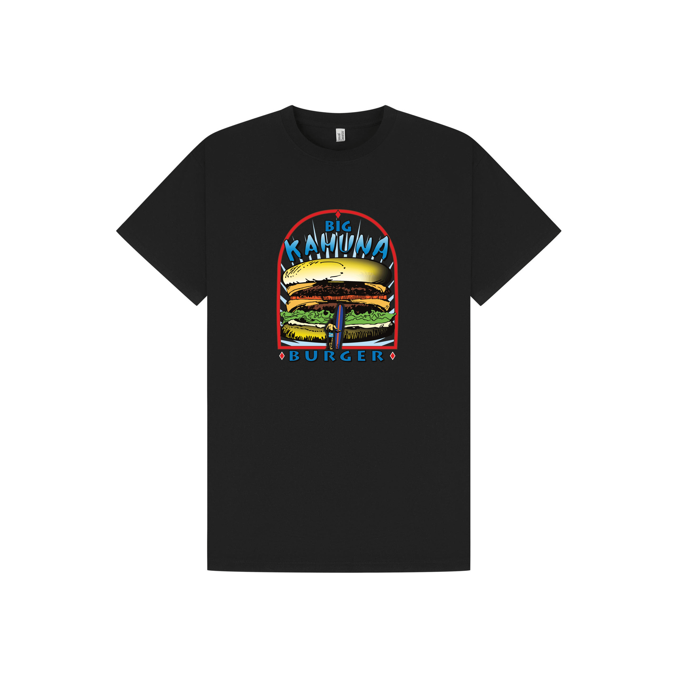 Black Printed T-shirt Front