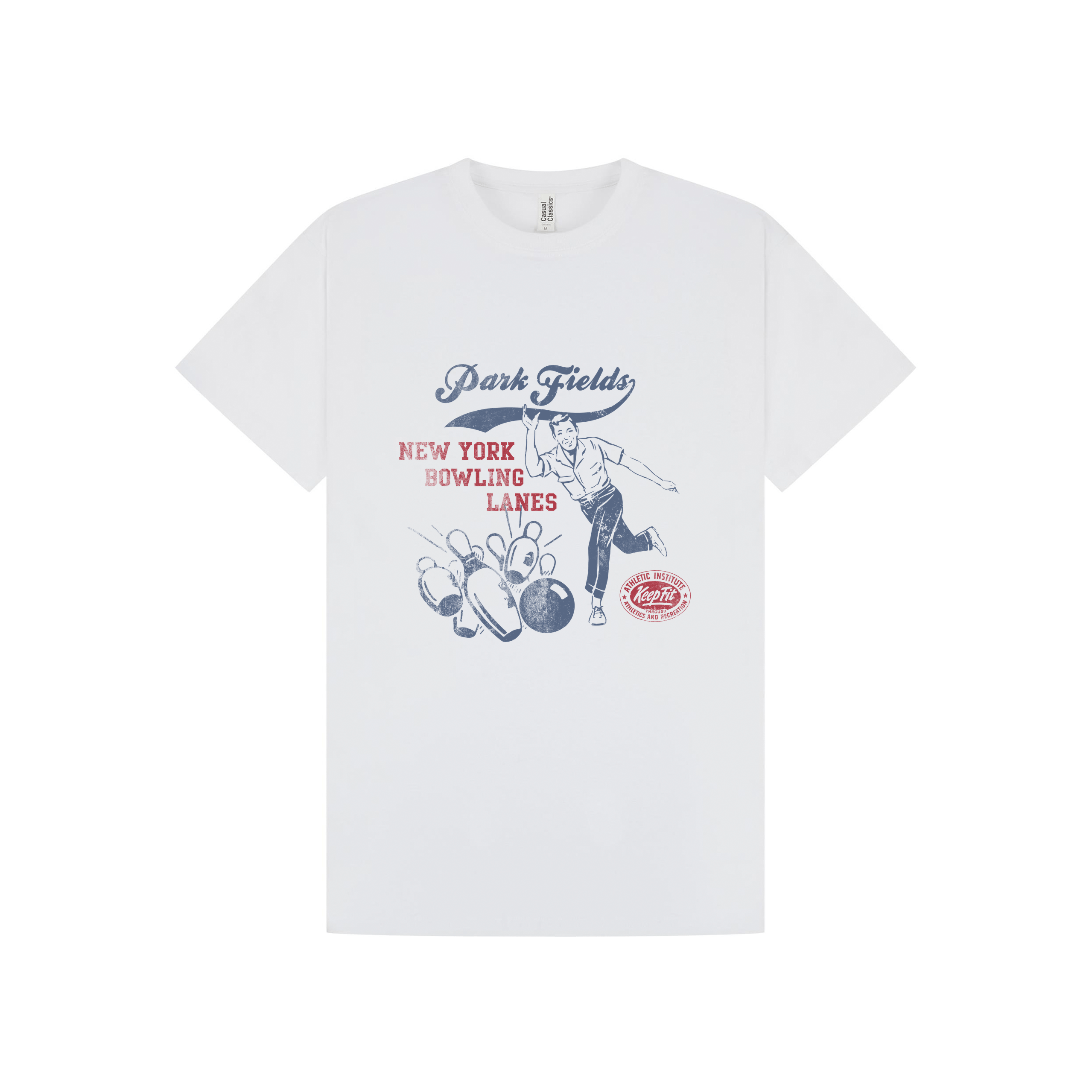 White Printed T-shirt Front