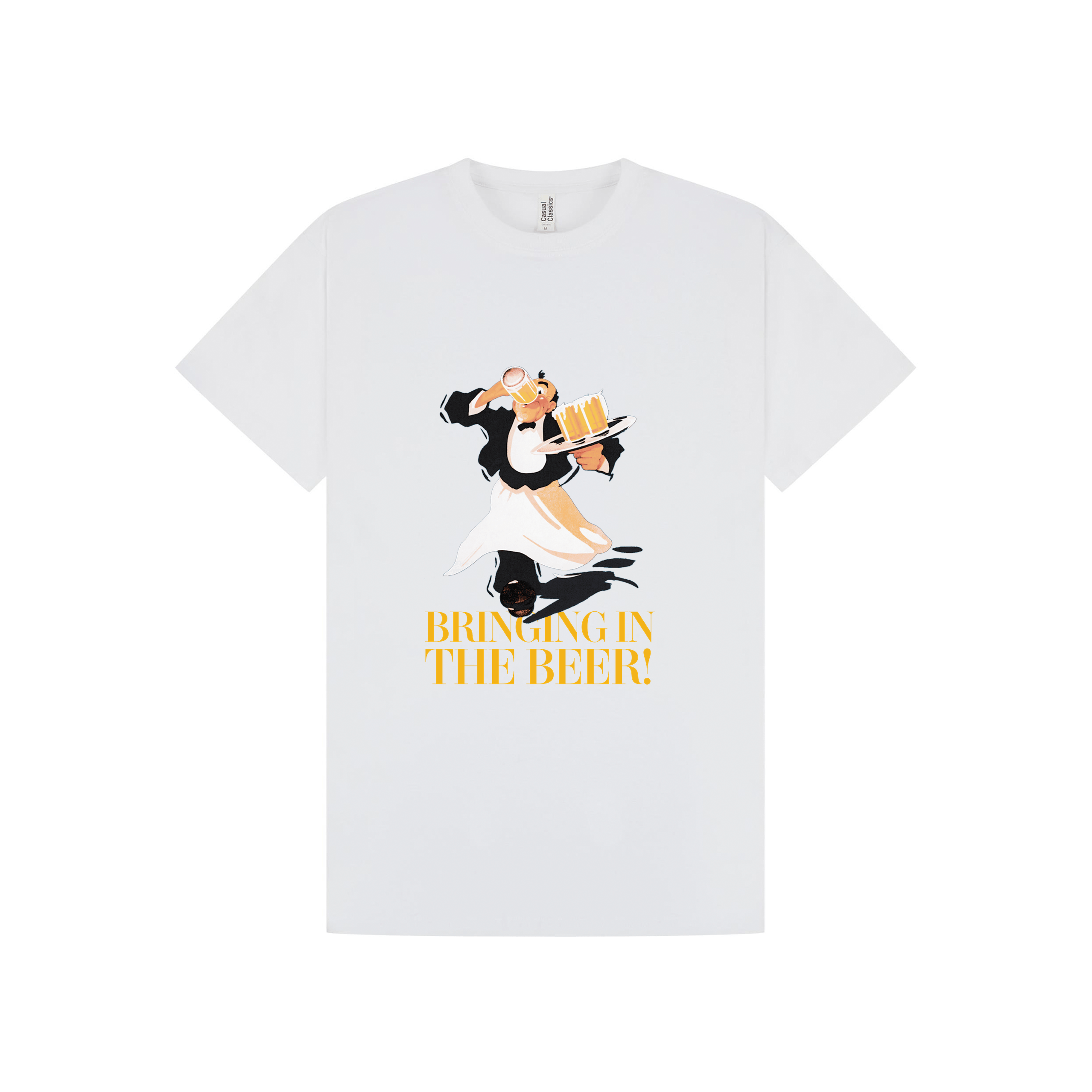 White Printed T-shirt Front