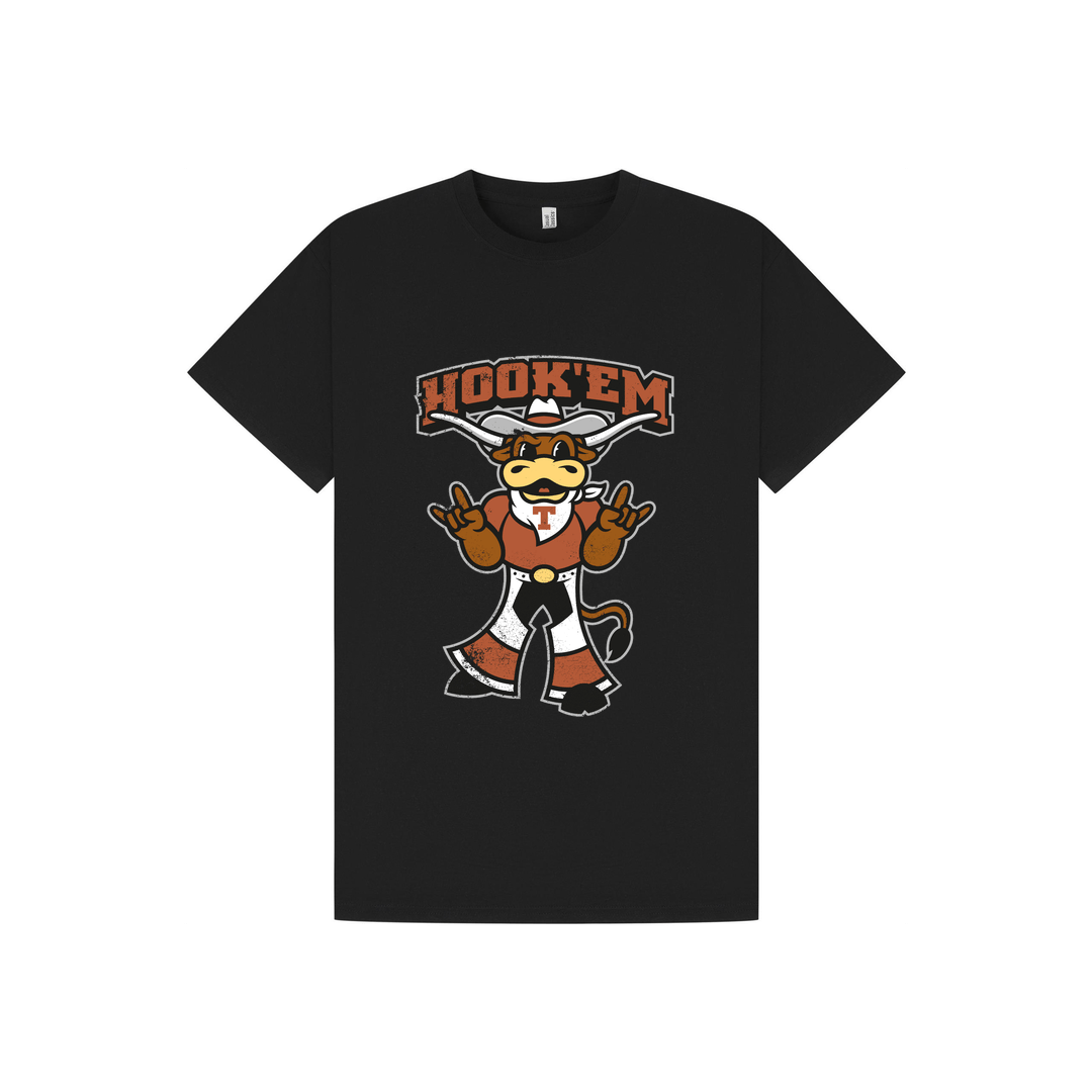 Black Printed T-shirt Front