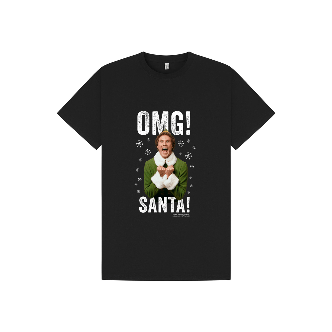 Black Printed T-shirt Front