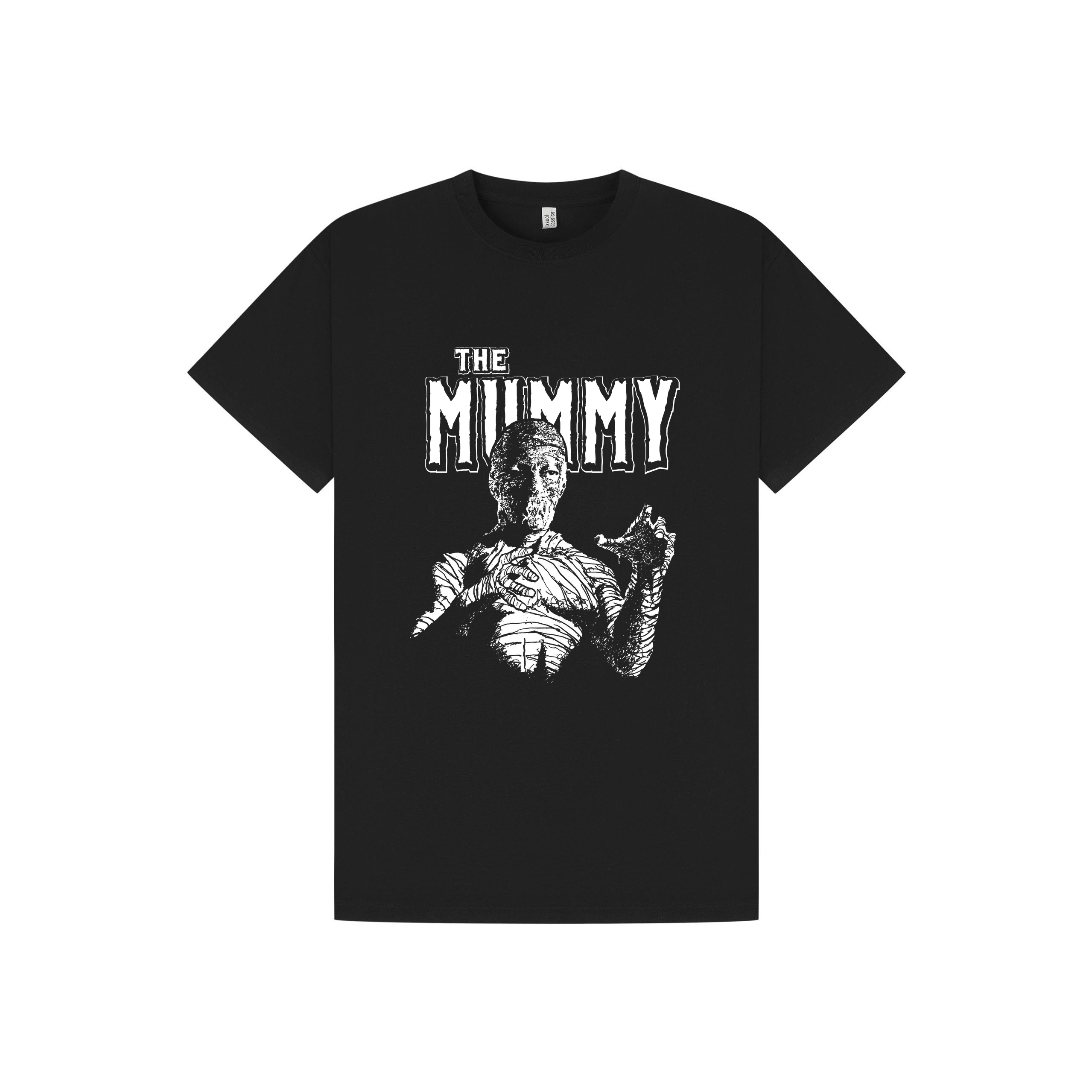 Black Printed T-shirt Front