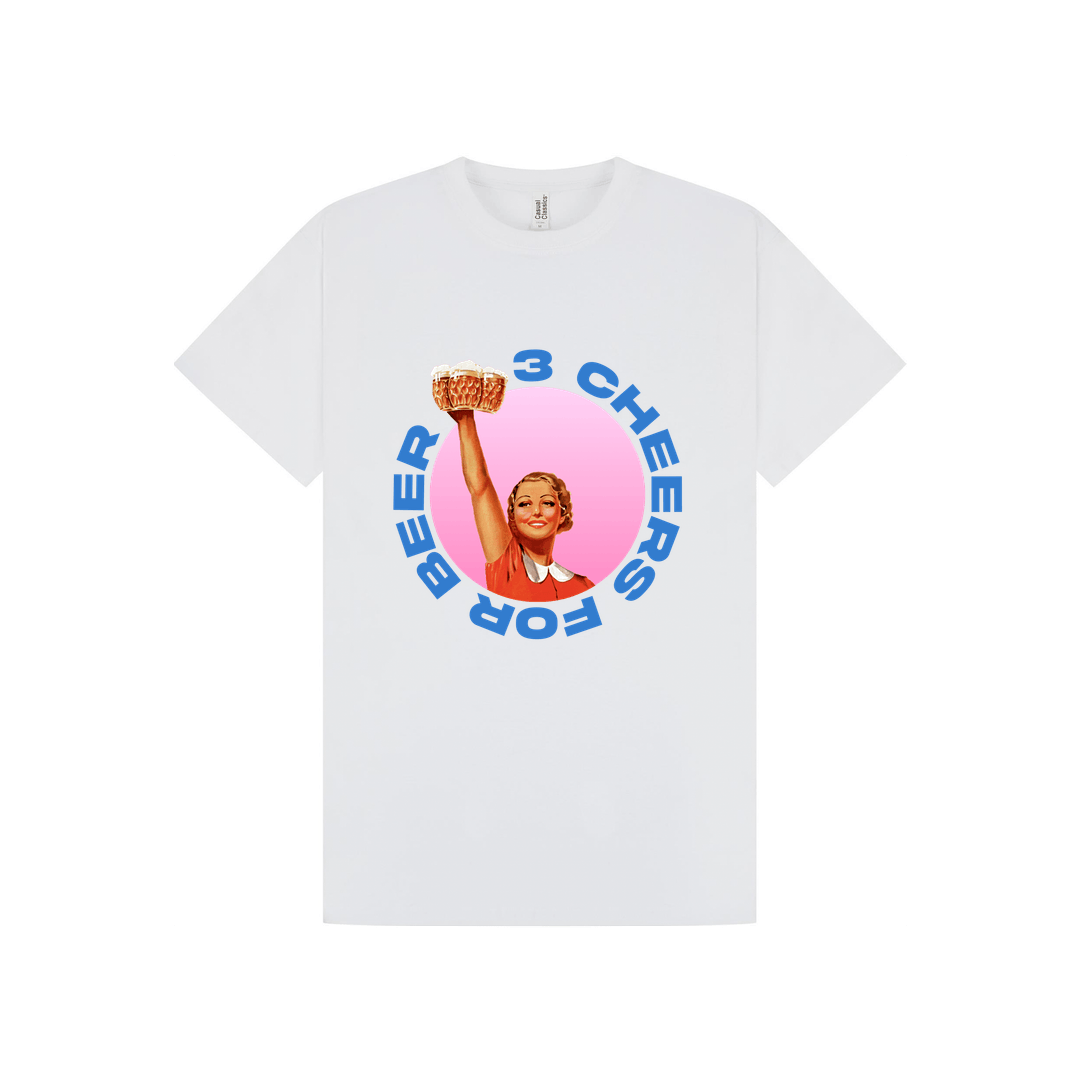 White Printed T-shirt Front