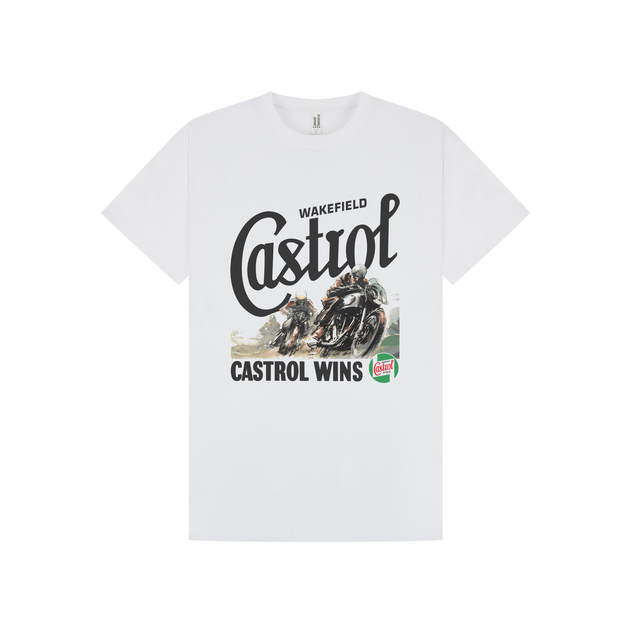 White Printed T-shirt Front