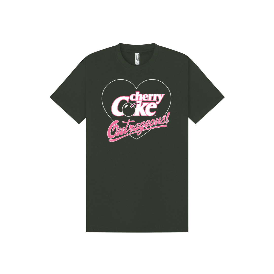 Forest Green Printed T-shirt Front