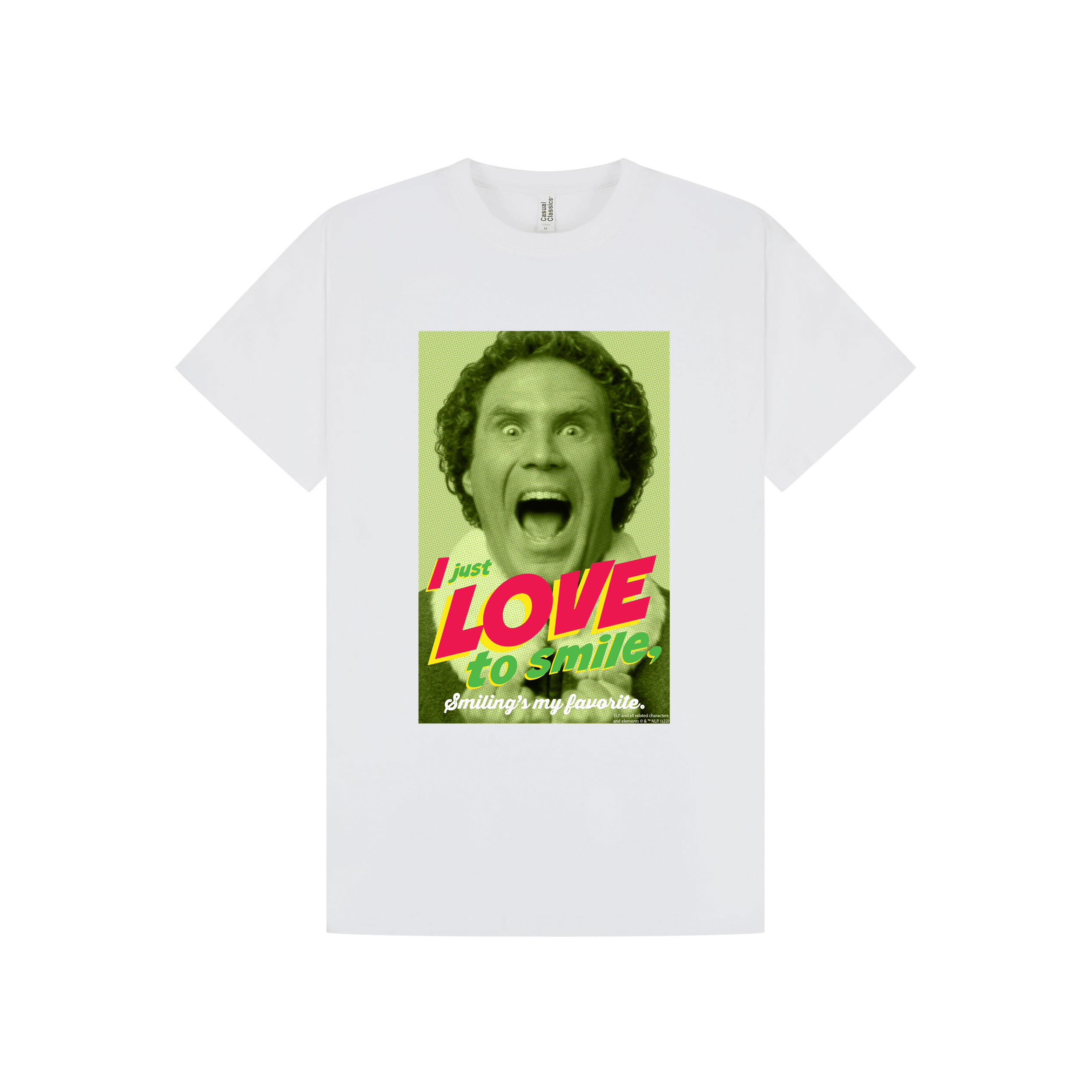 White Printed T-shirt Front