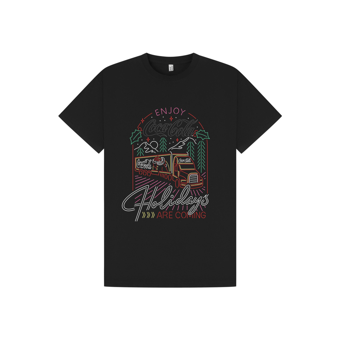 Black Printed T-shirt Front