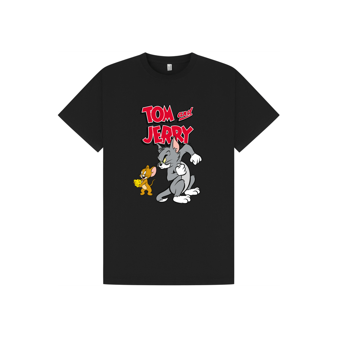 Black Printed T-shirt Front