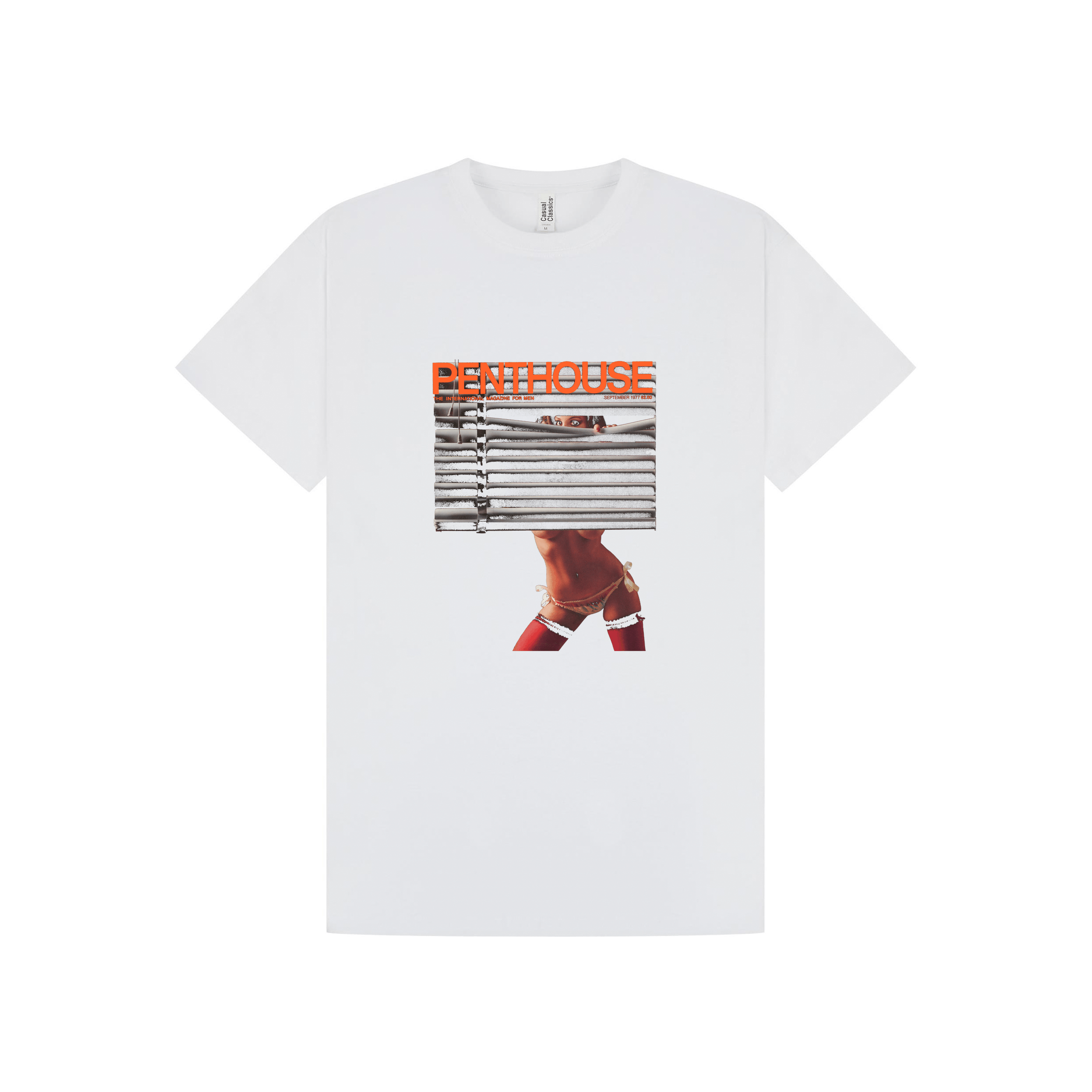 White Printed T-shirt Front