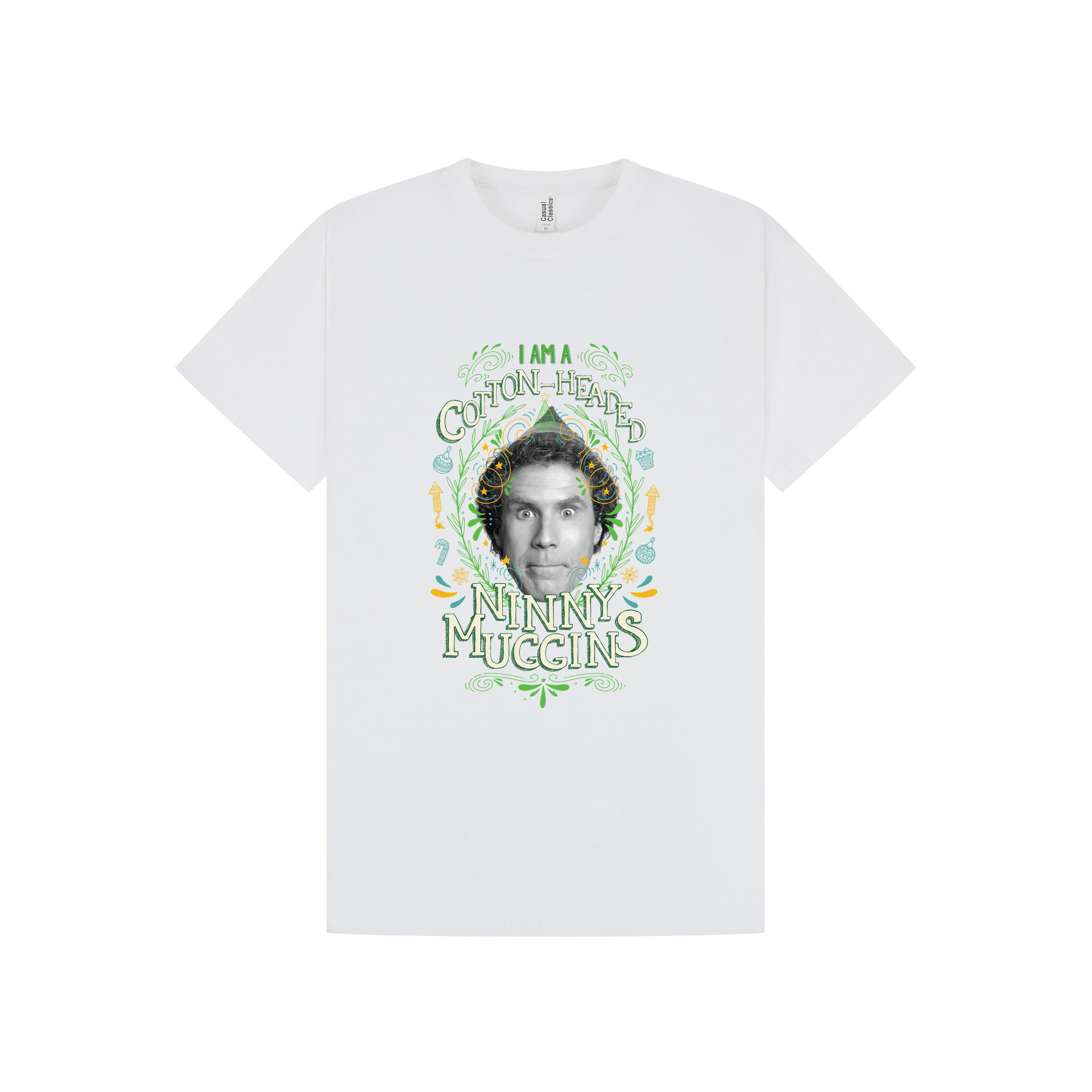 White Printed T-shirt Front