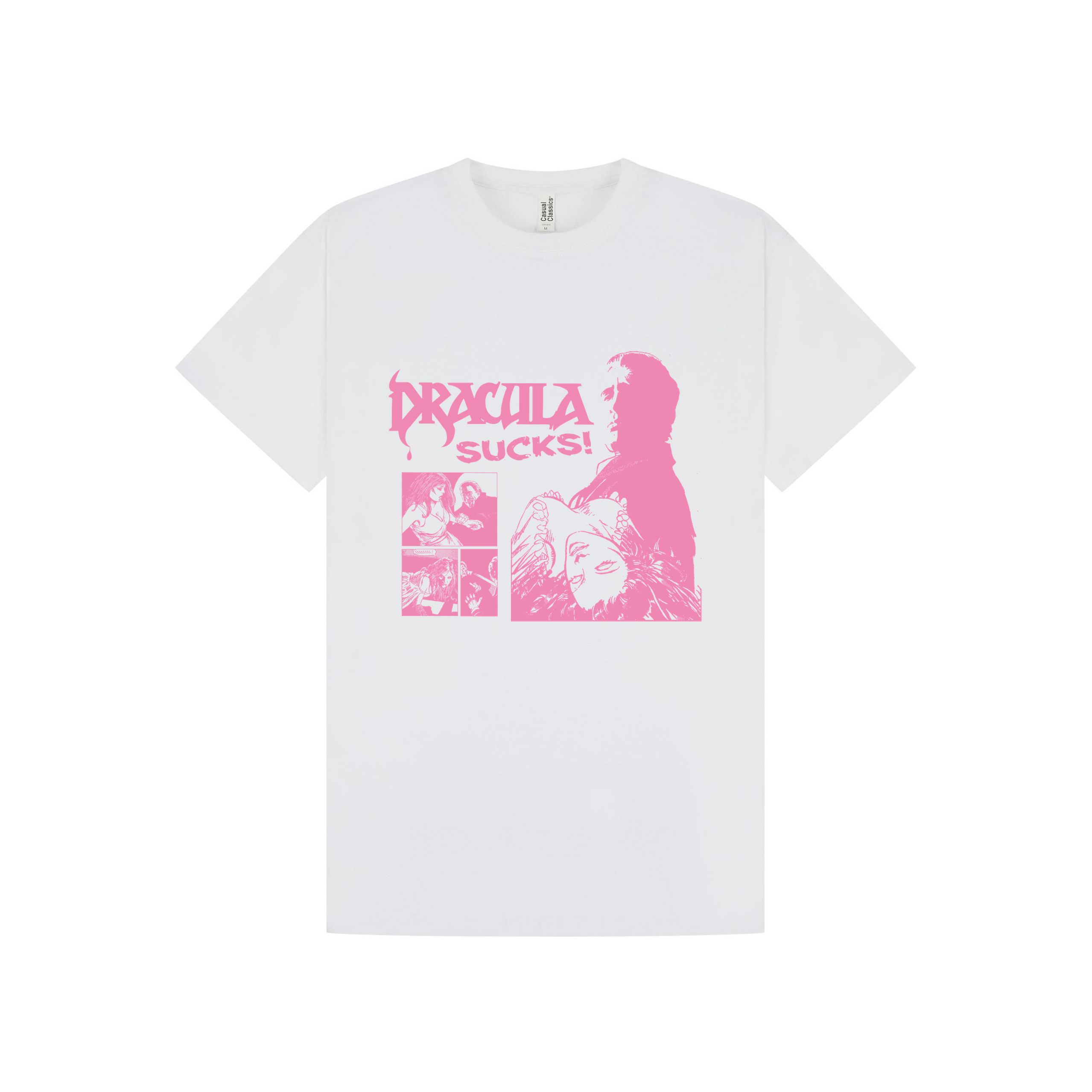 White Printed T-shirt Front