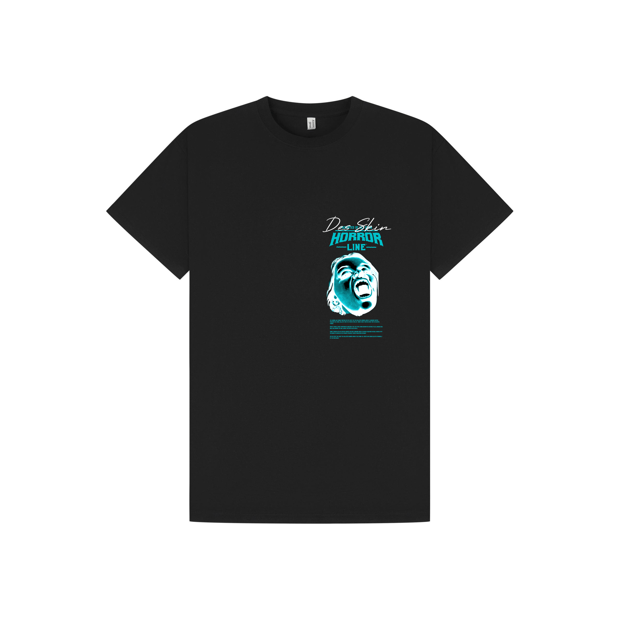 Black Printed T-shirt Front