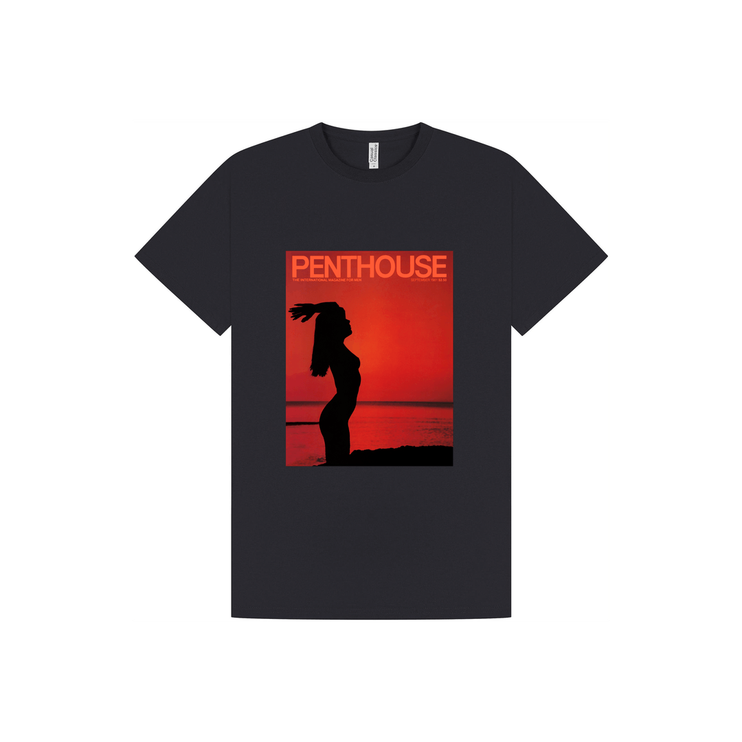 Navy Printed T-shirt Front