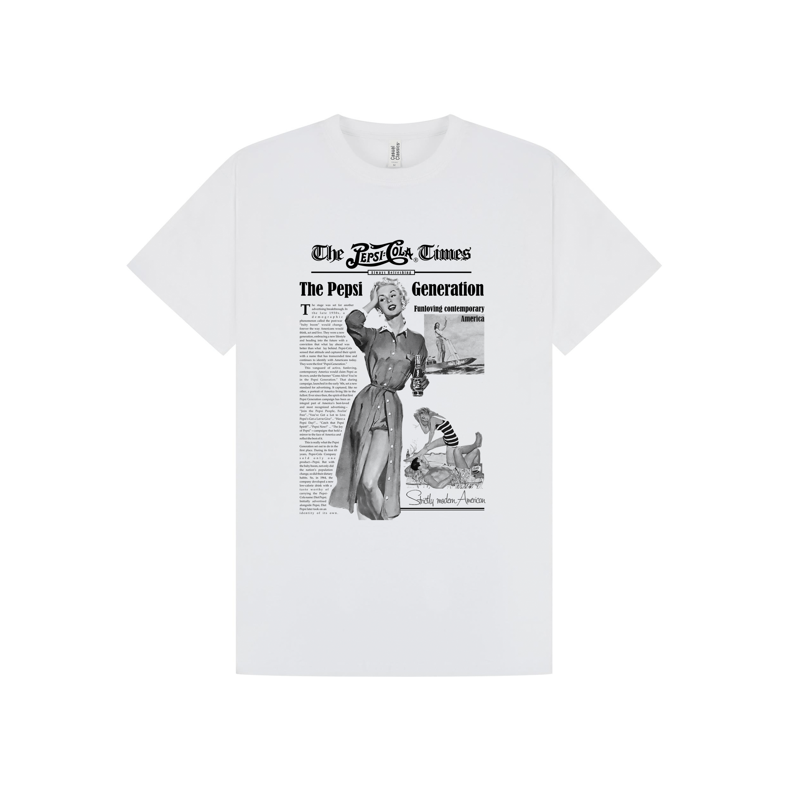 White Printed T-shirt Front