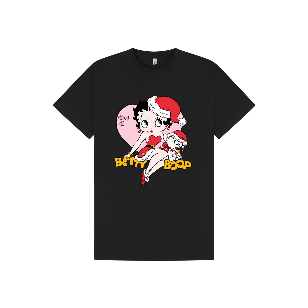 Black Printed T-shirt Front