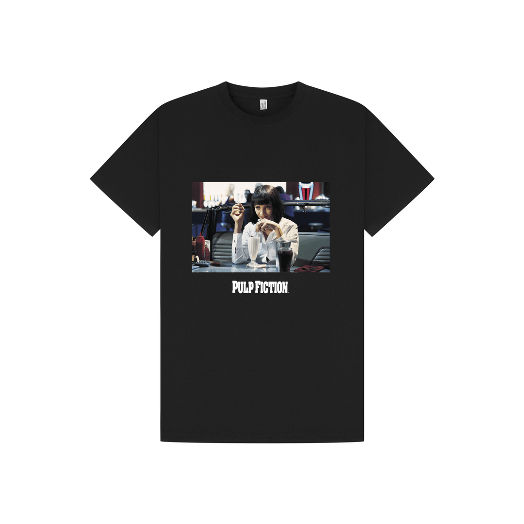 Black Printed T-shirt Front