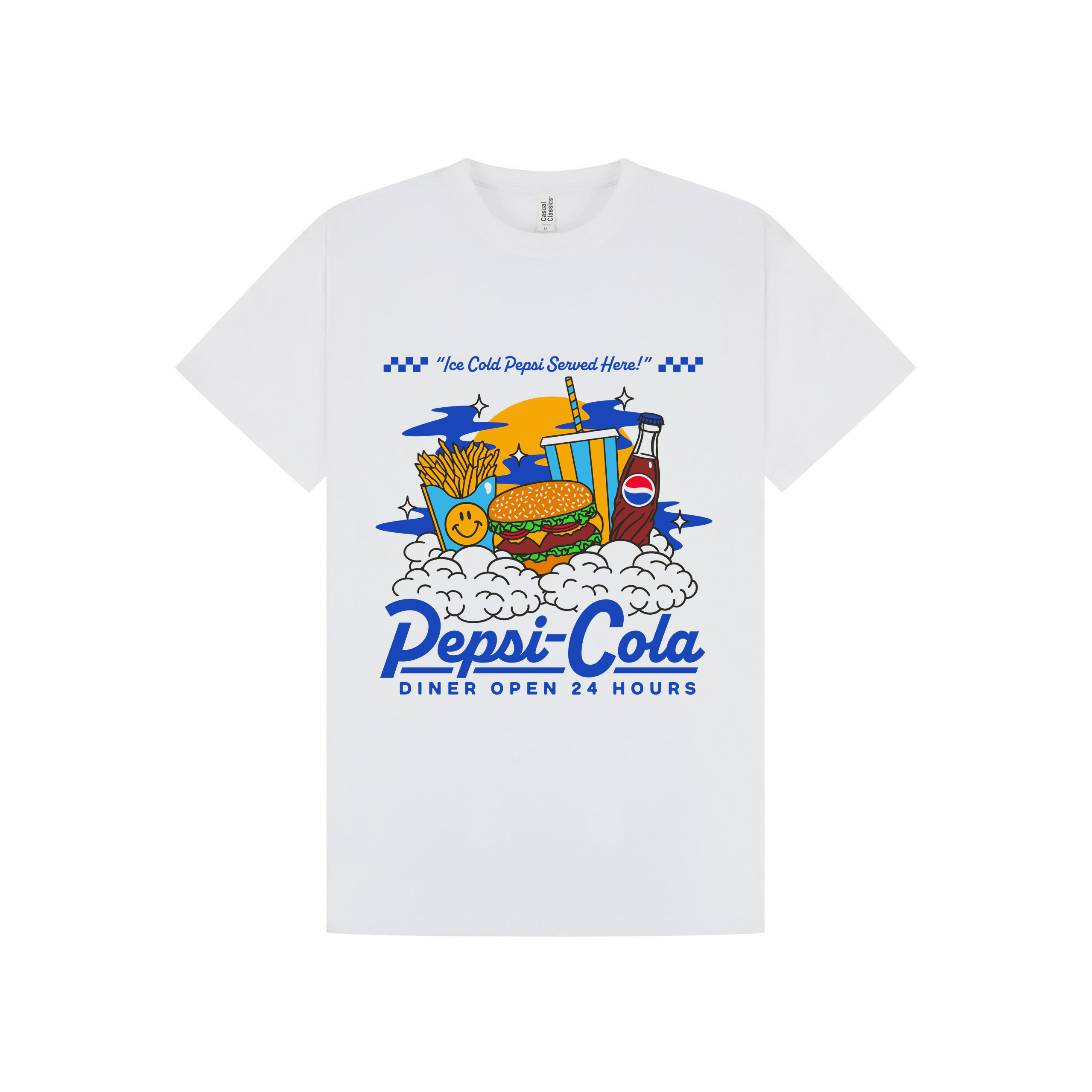 White Printed T-shirt Front