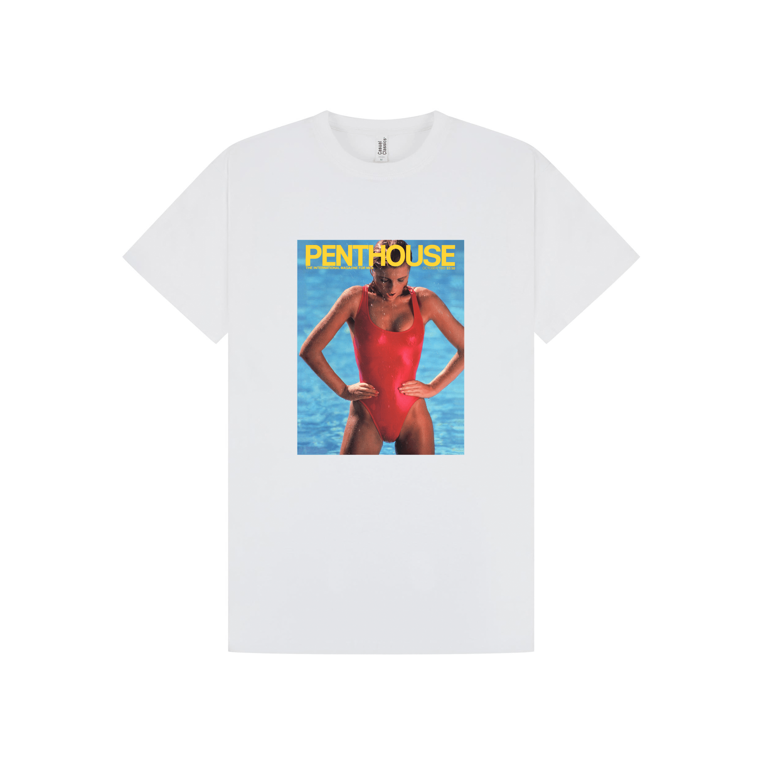 White Printed T-shirt Front