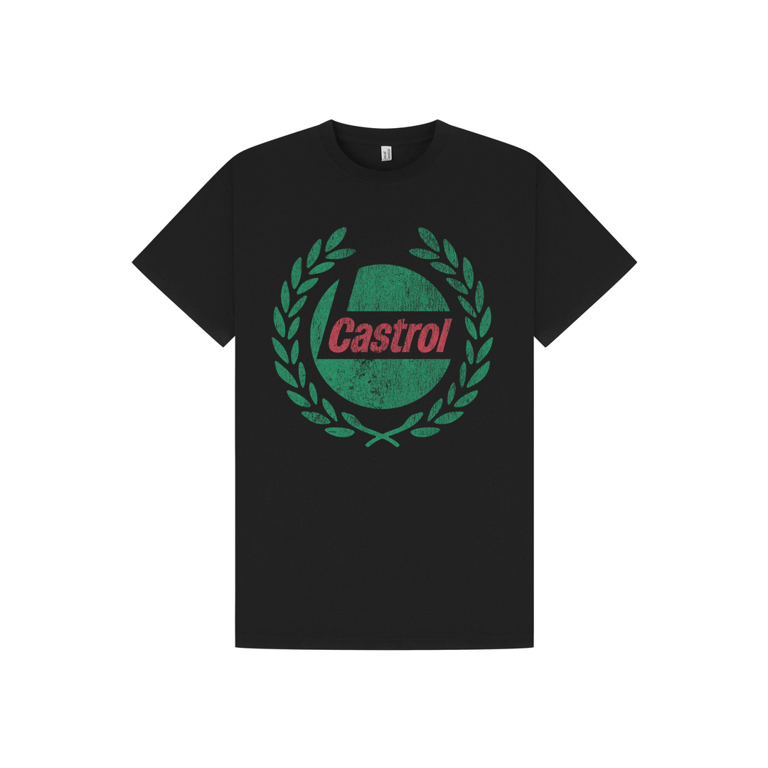 Black Printed T-shirt Front