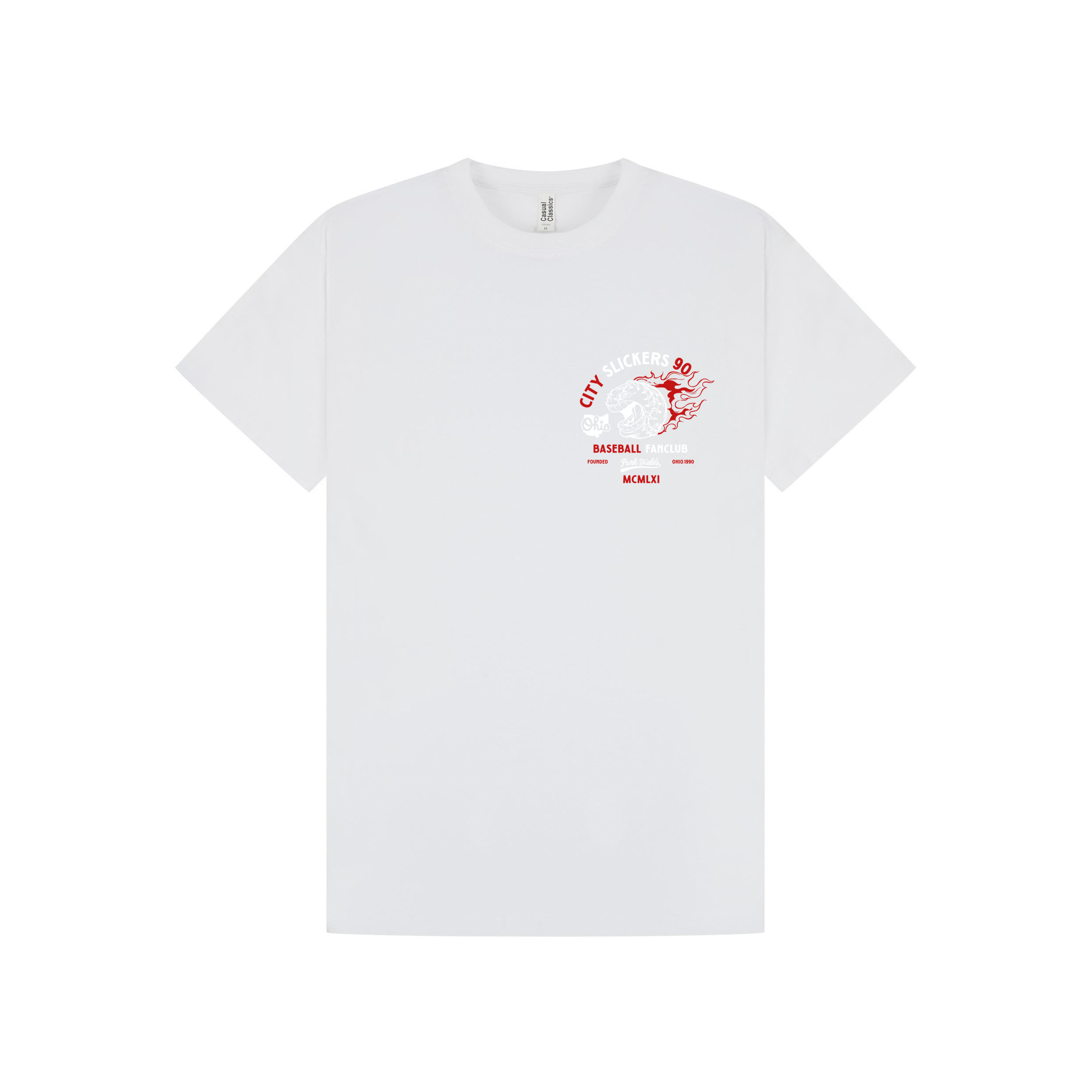 White Printed T-shirt Front