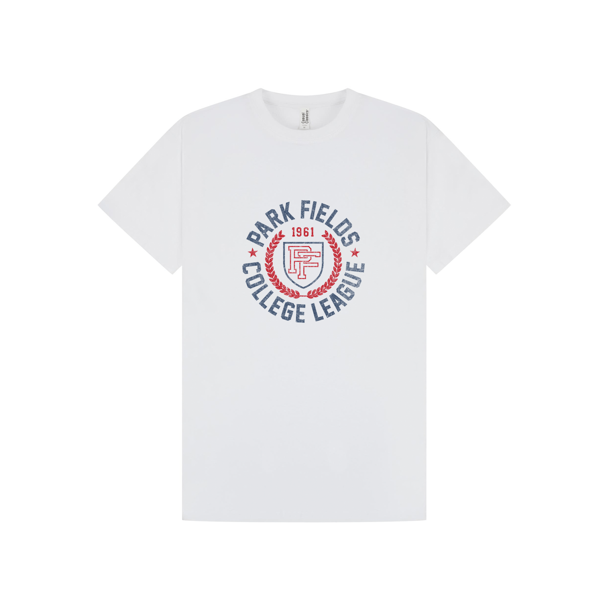 White Printed T-shirt Front