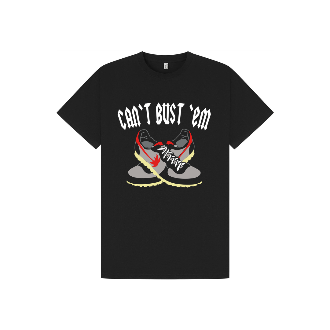 Black Printed T-shirt Front