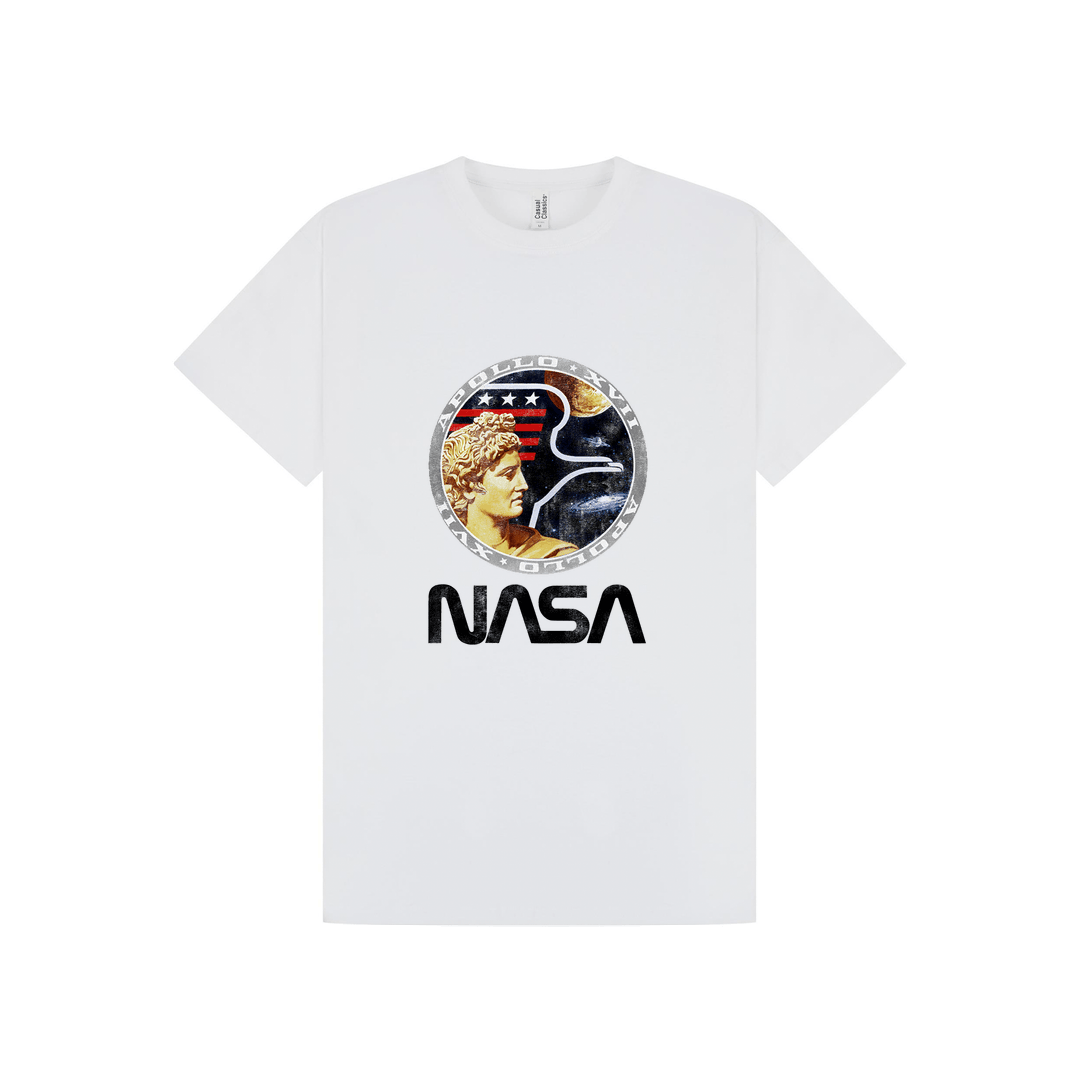 White Printed T-shirt Front