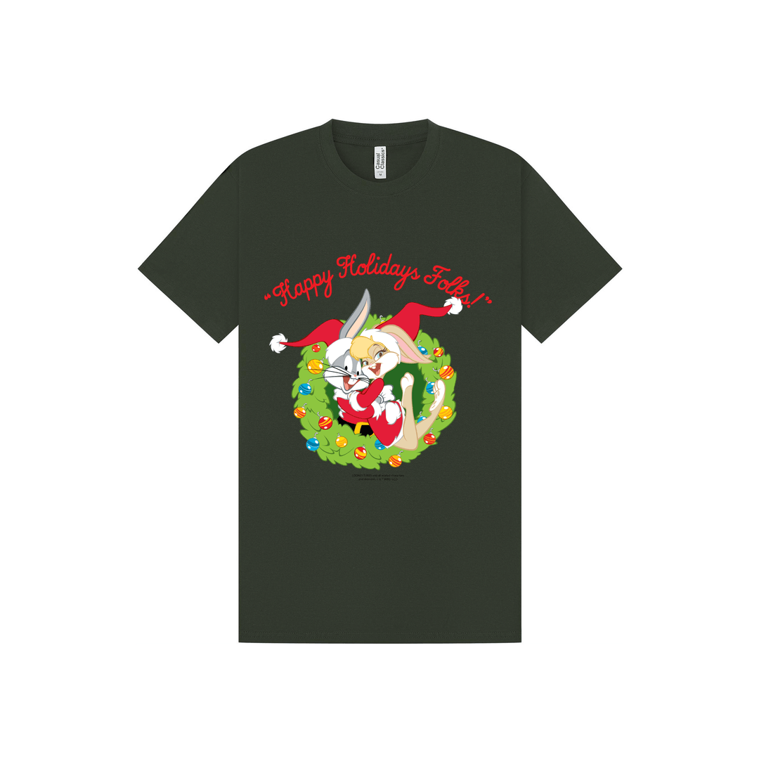 Forest Green Printed T-shirt Front