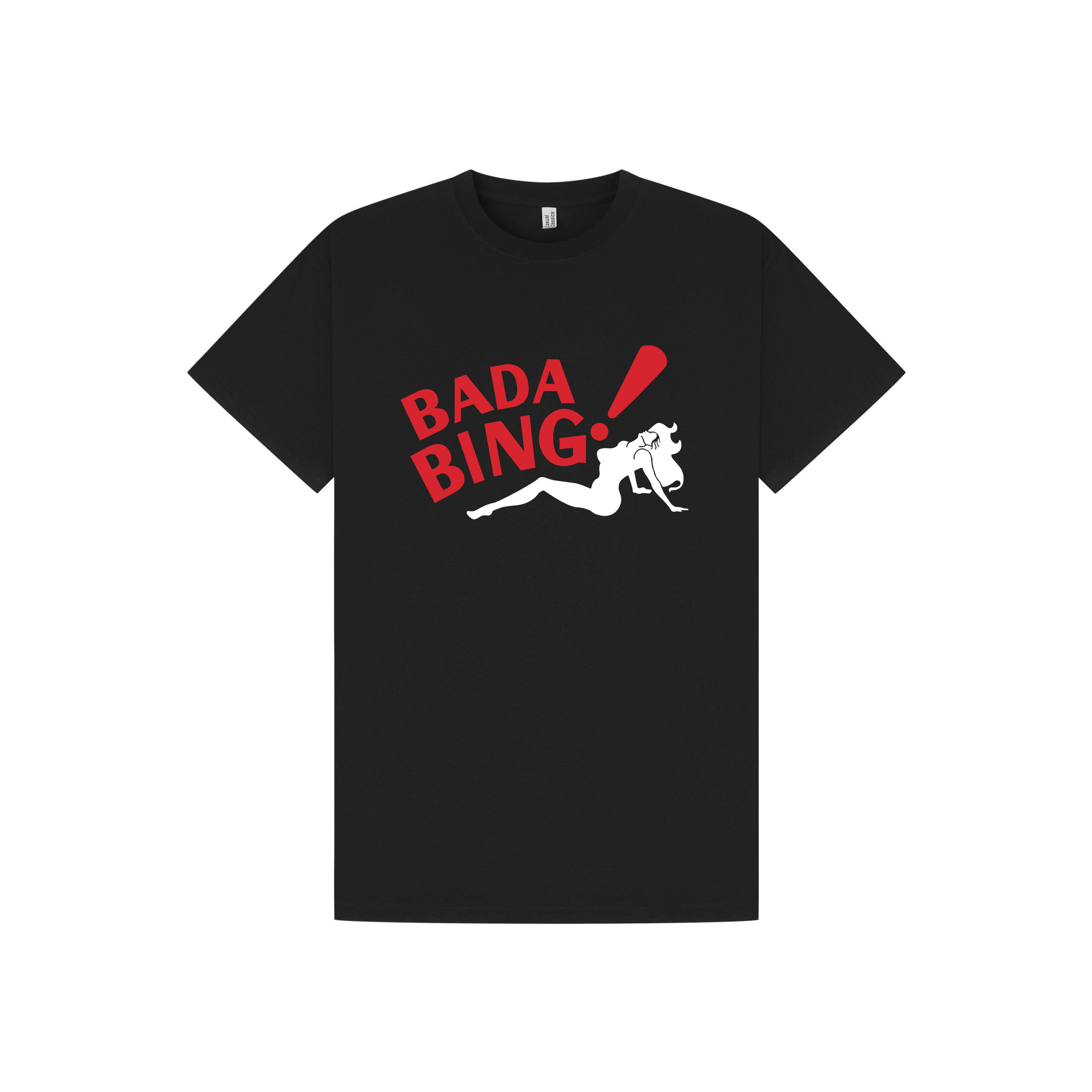 Black Printed T-shirt Front