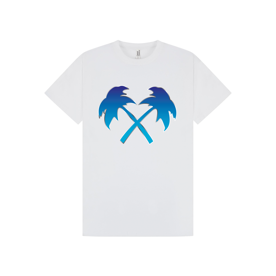 White Printed T-shirt Front