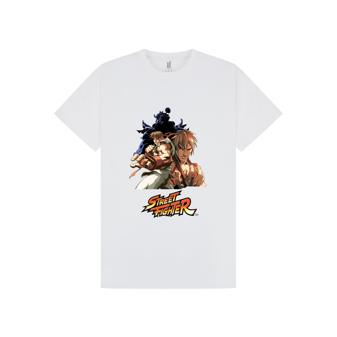 White Printed T-shirt Front