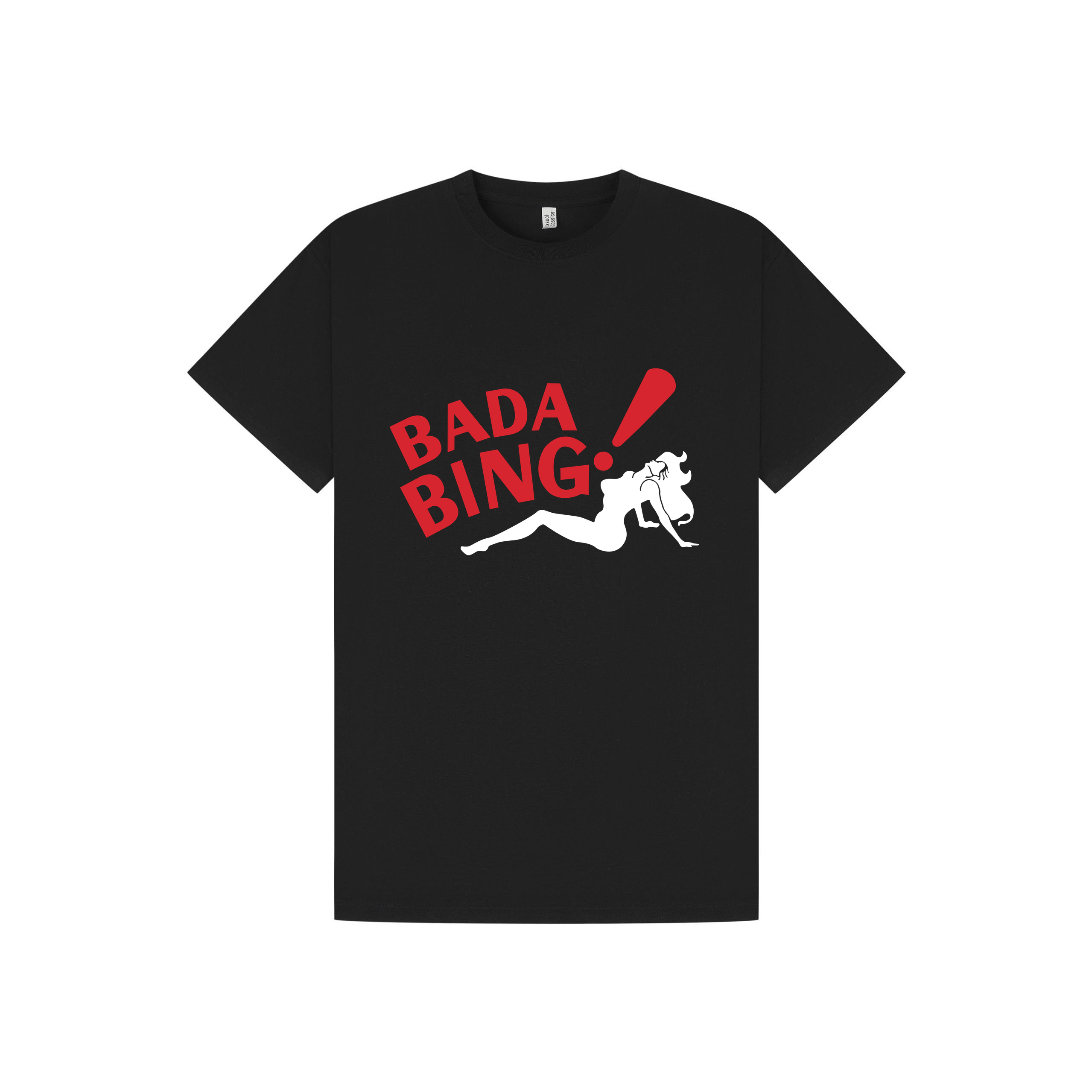 Black Printed T-shirt Front