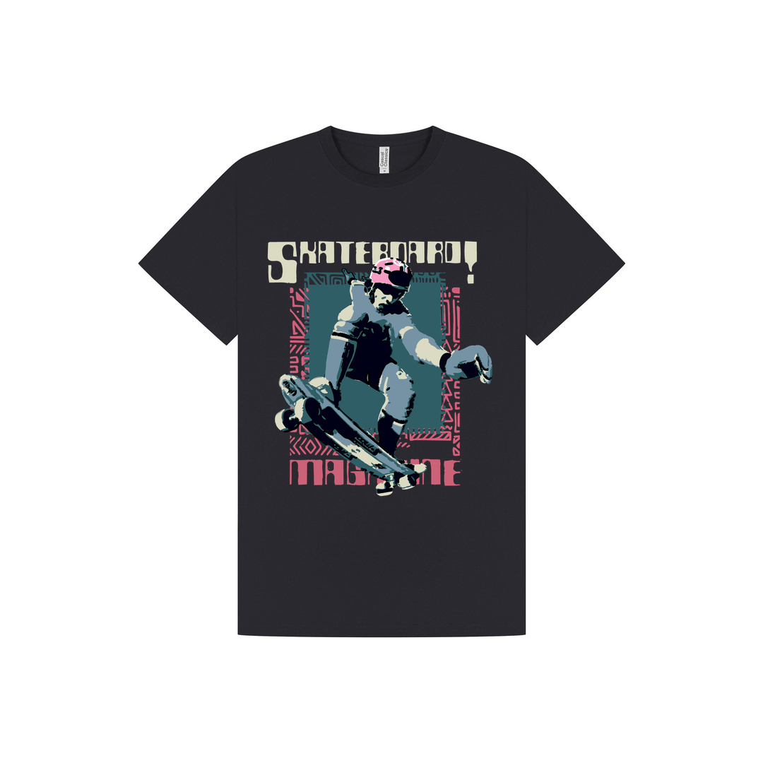 Navy Printed T-shirt Front