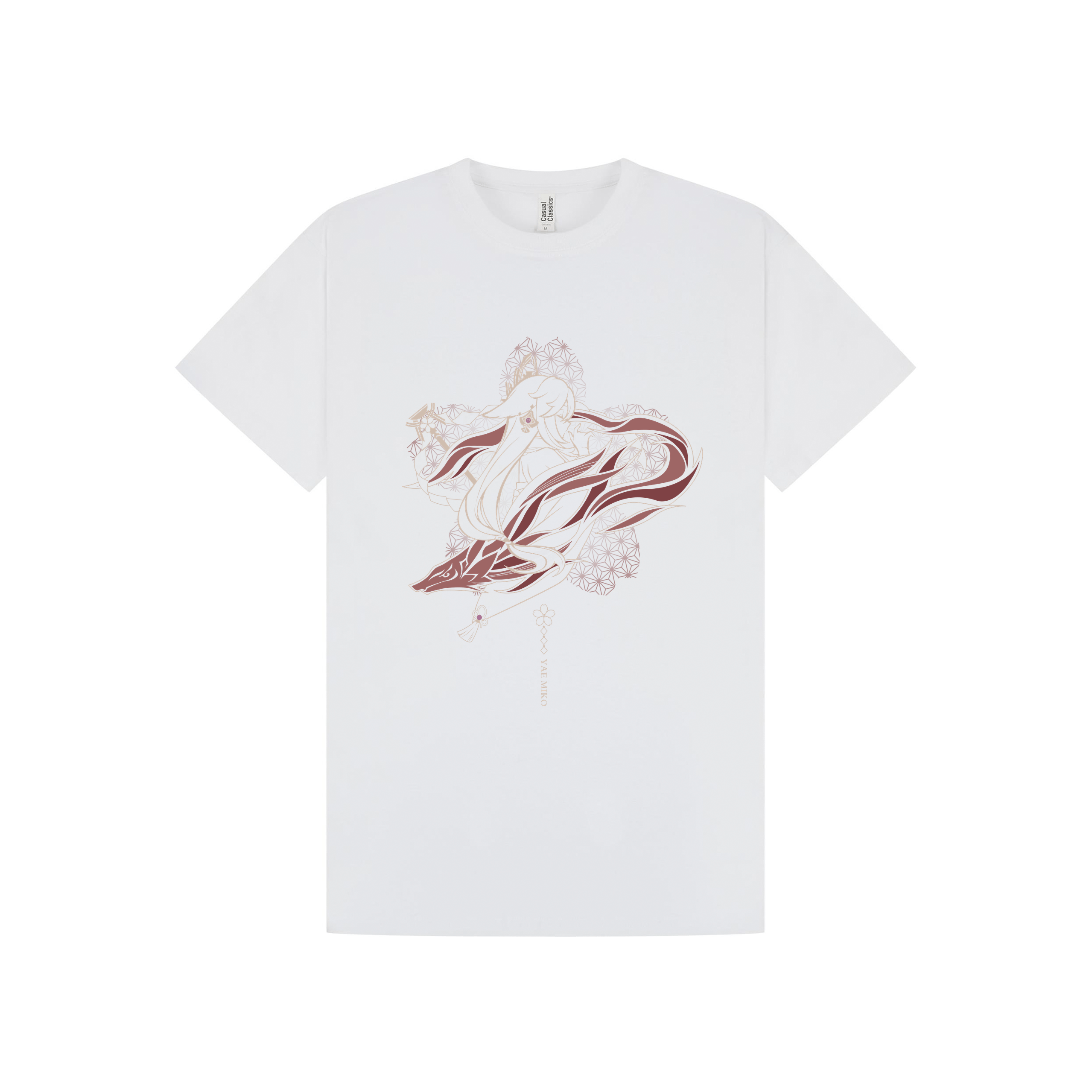 White Printed T-shirt Front