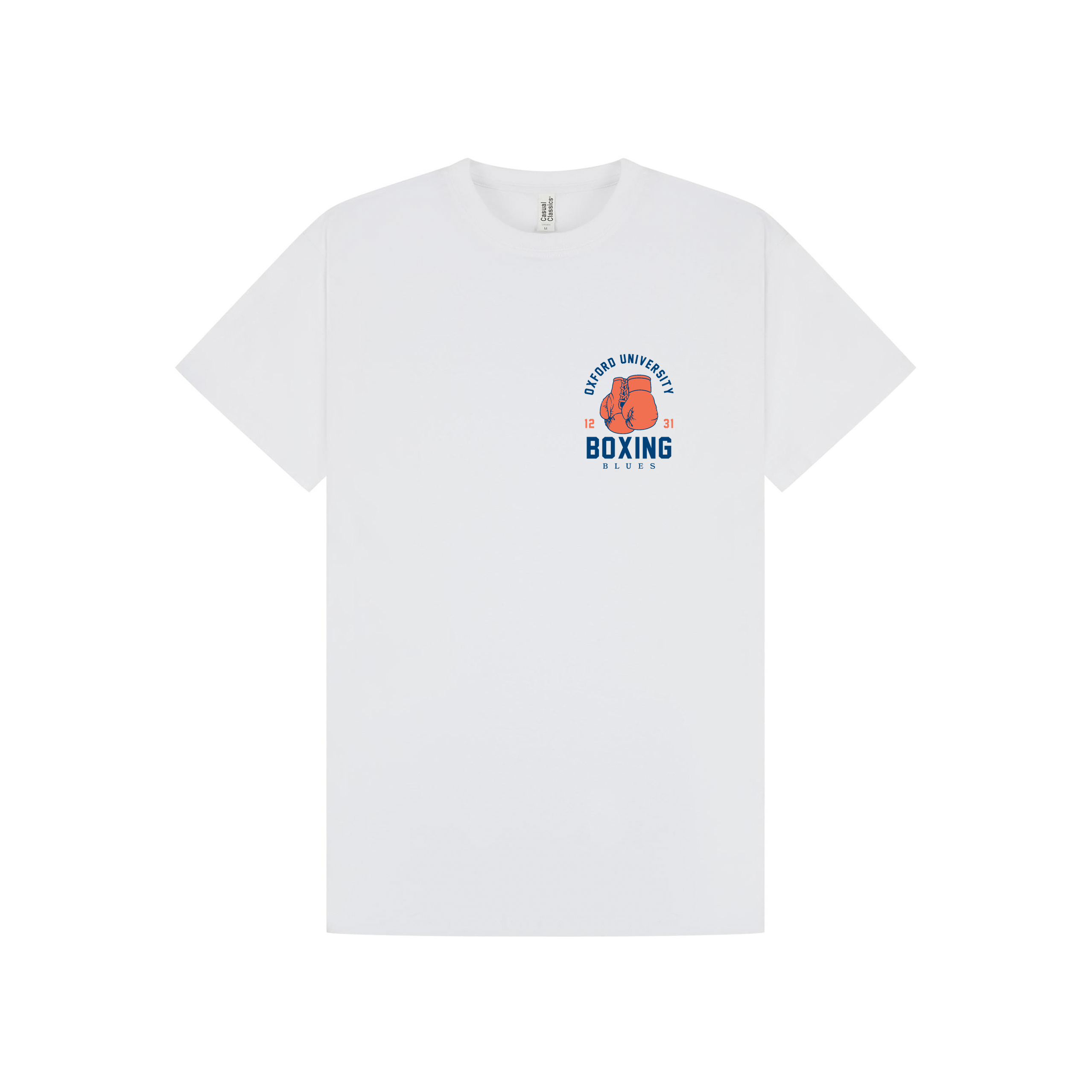 White Printed T-shirt Front