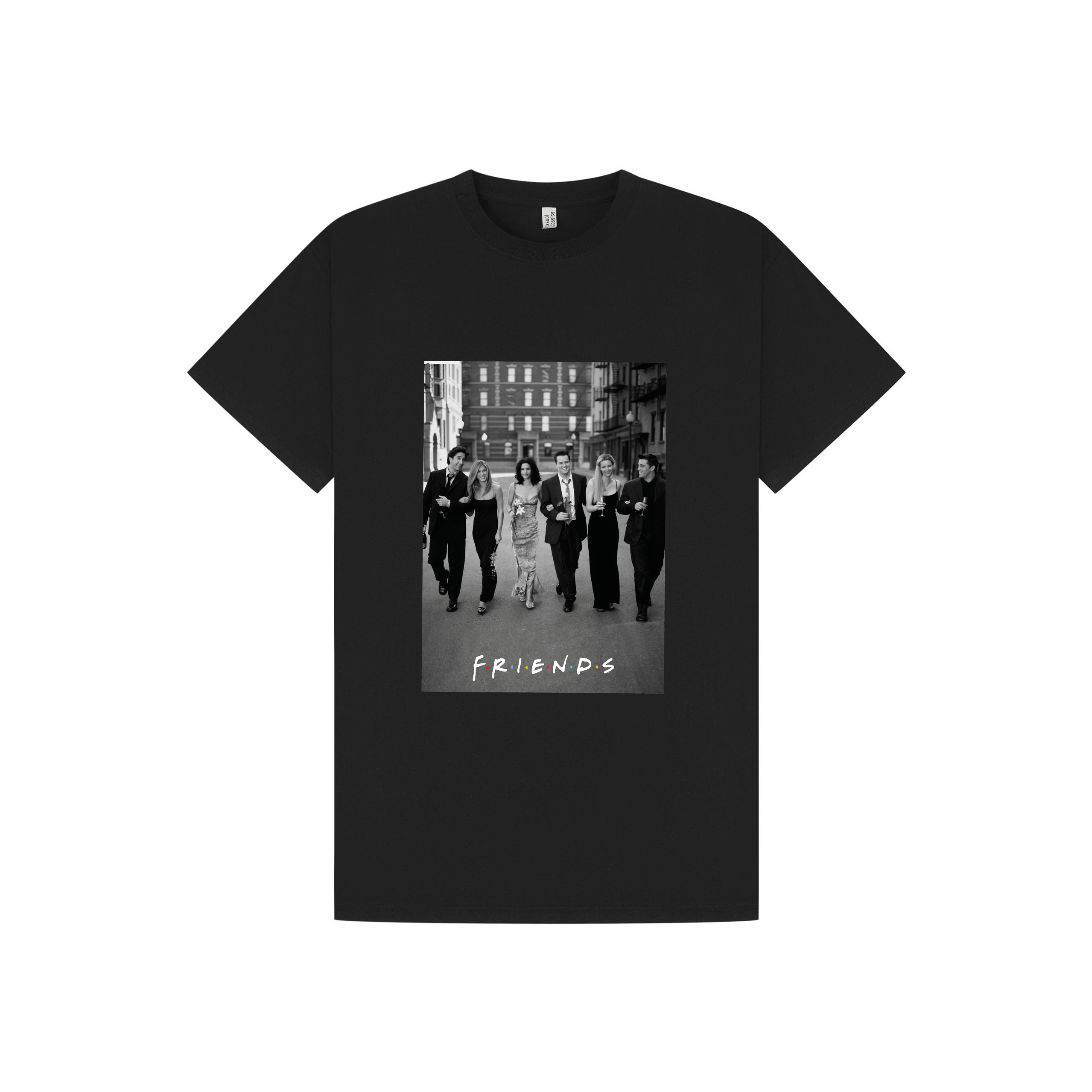 Black Printed T-shirt Front