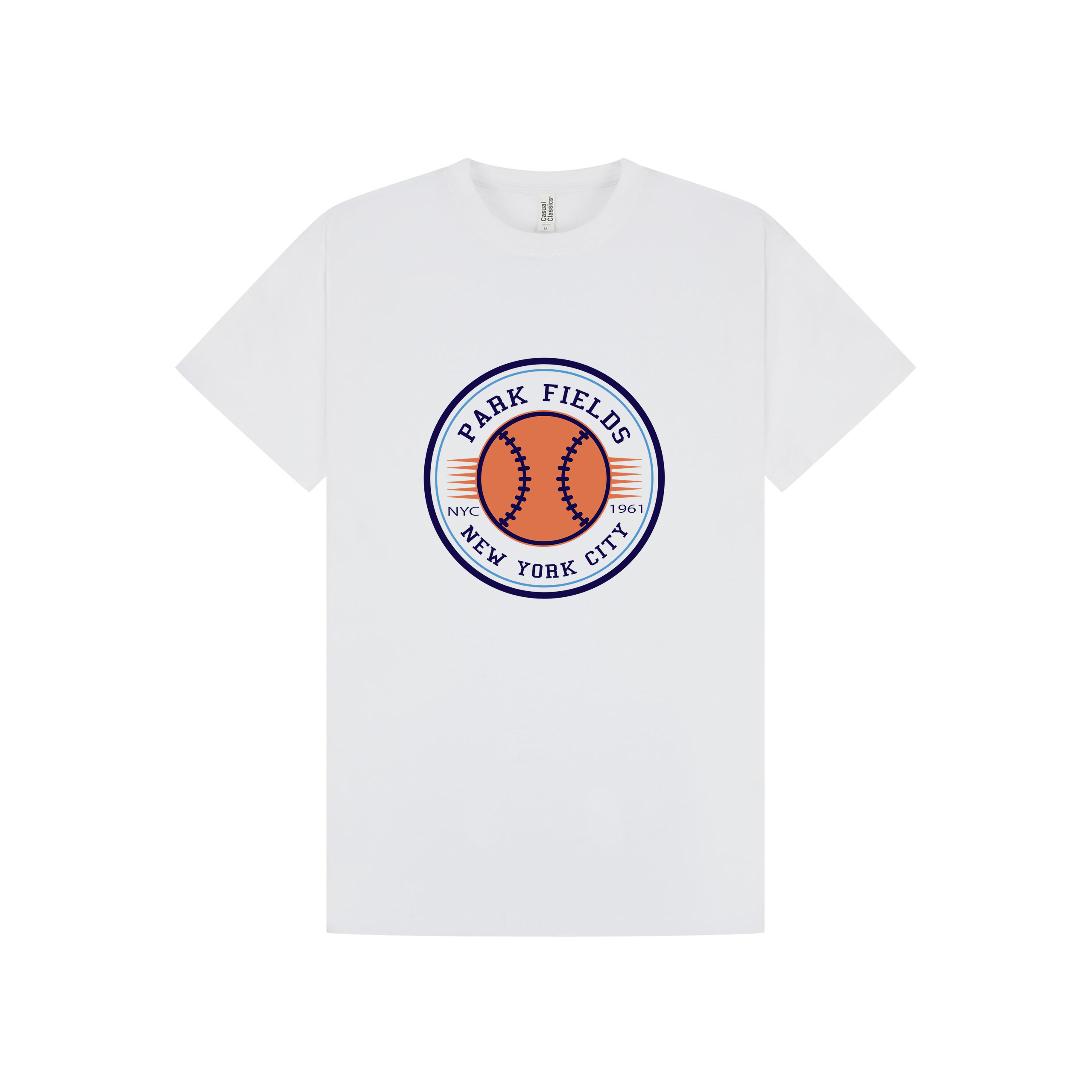 White Printed T-shirt Front