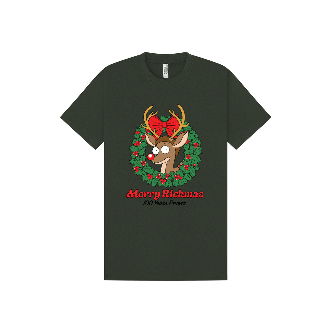 Forest Green Printed T-shirt Front