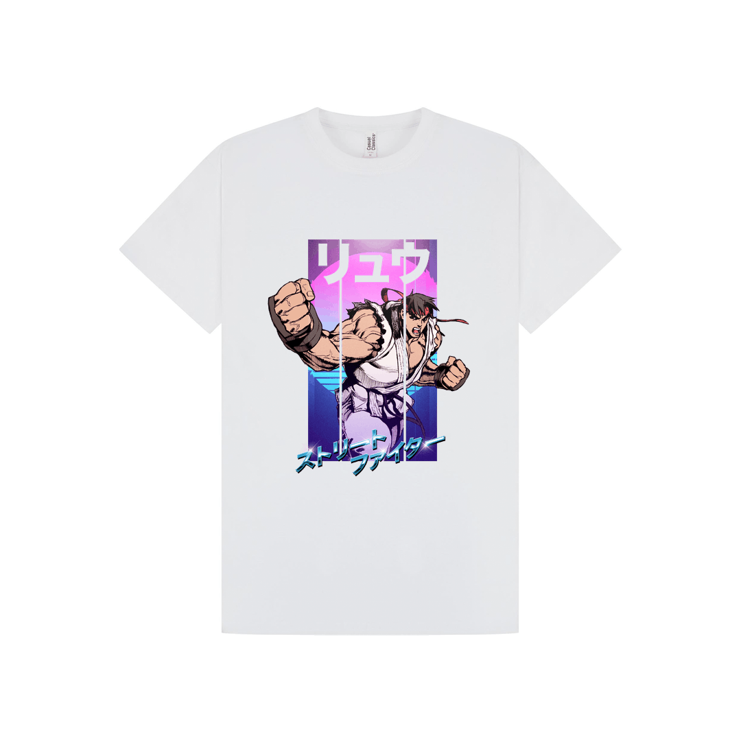 White Printed T-shirt Front