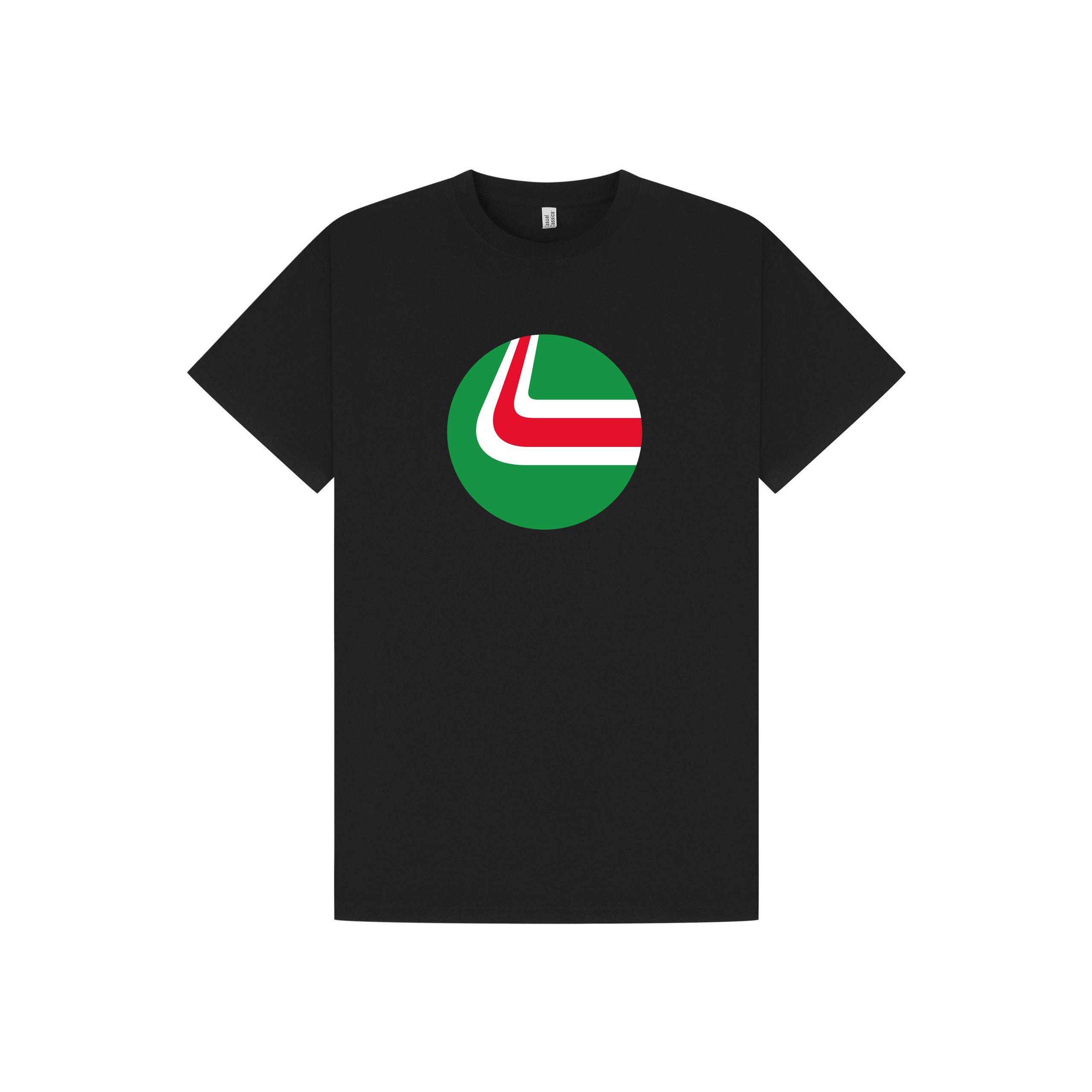 Black Printed T-shirt Front