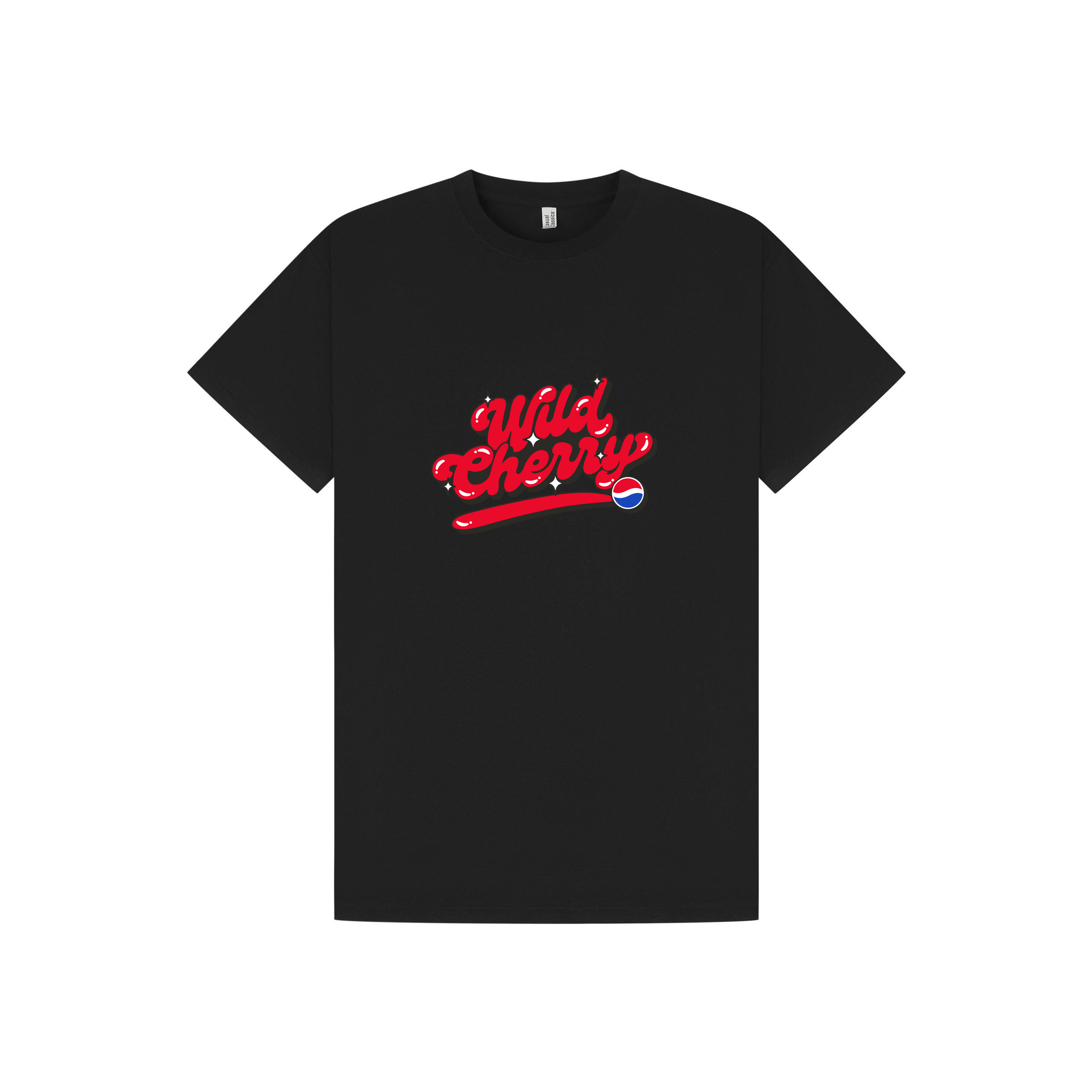 Black Printed T-shirt Front