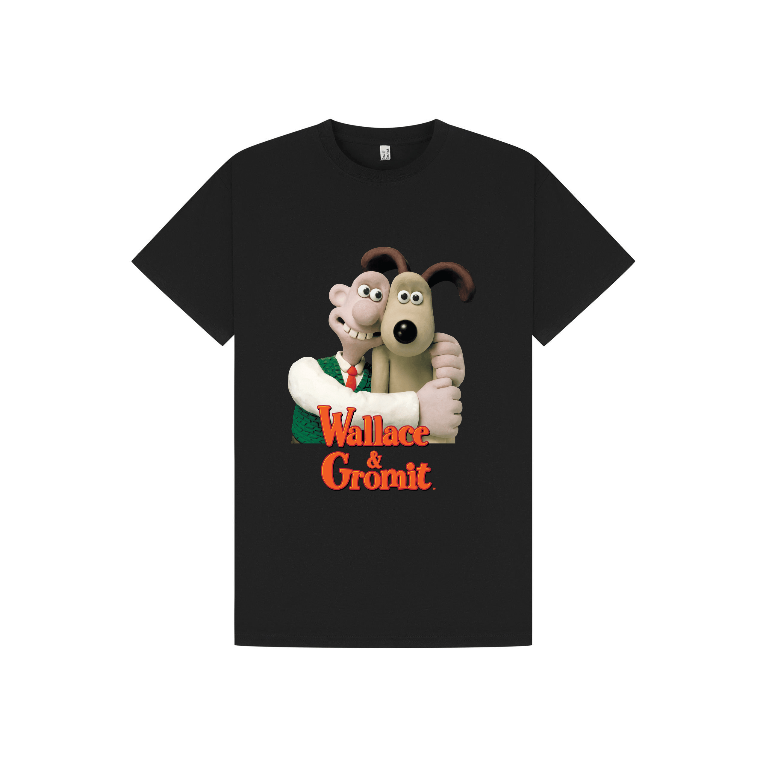 Black Printed T-shirt Front