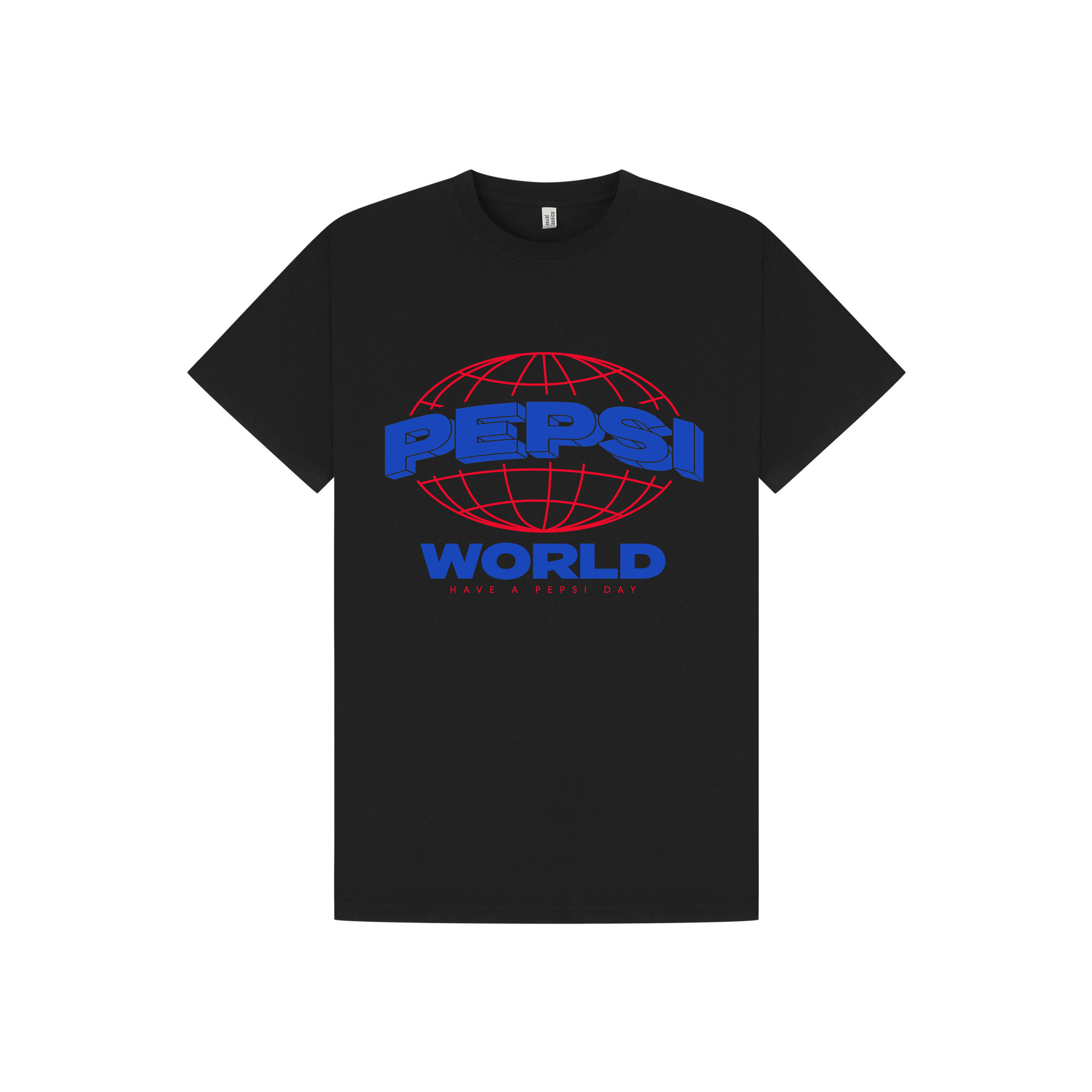 Black Printed T-shirt Front