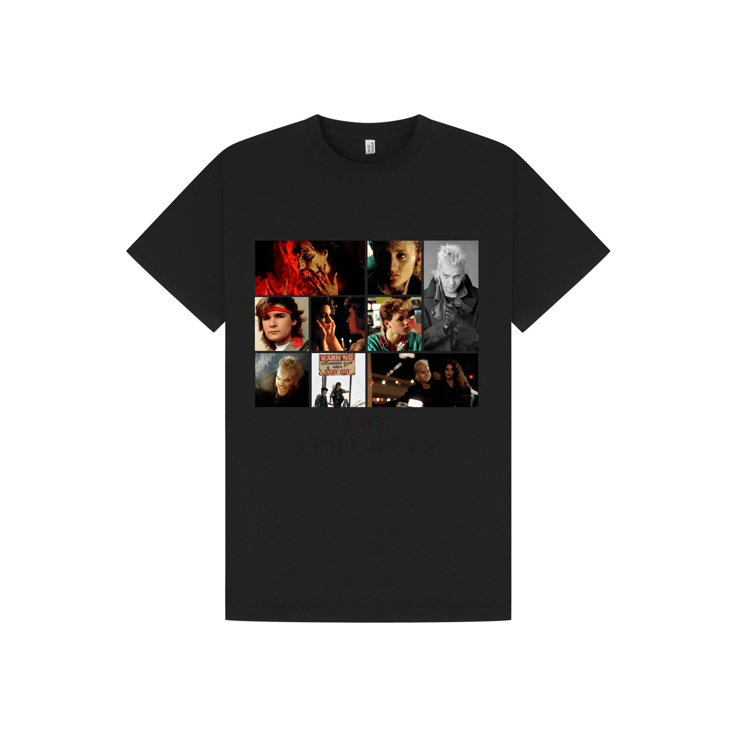 Black Printed T-shirt Front