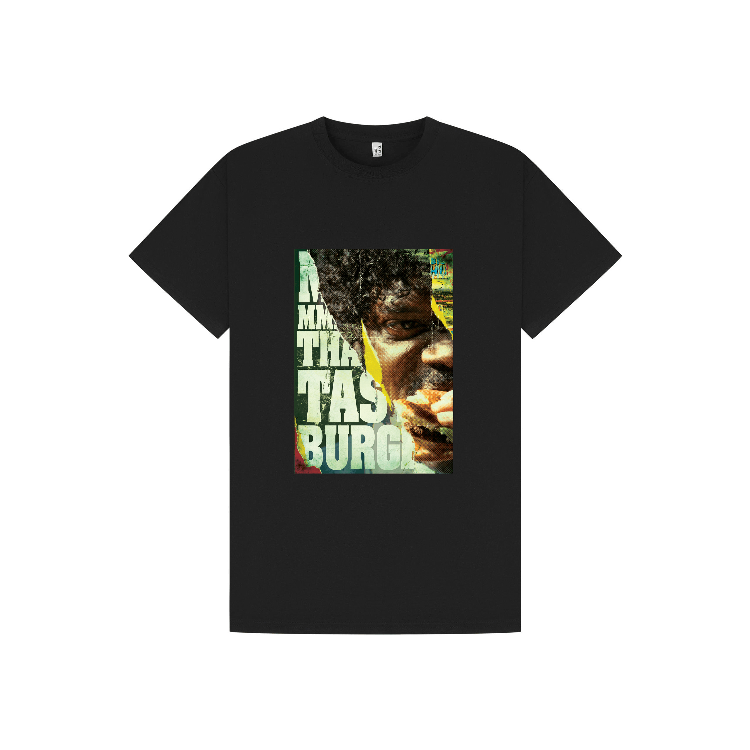 Black Printed T-shirt Front