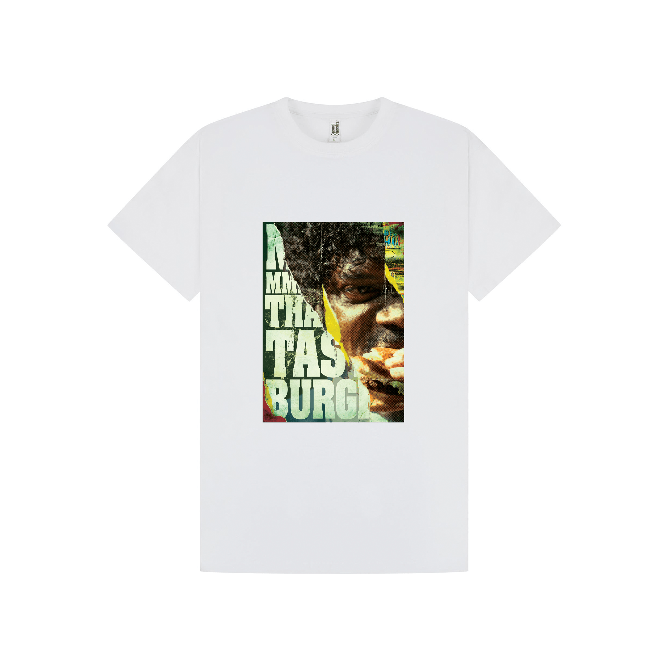 White Printed T-shirt Front