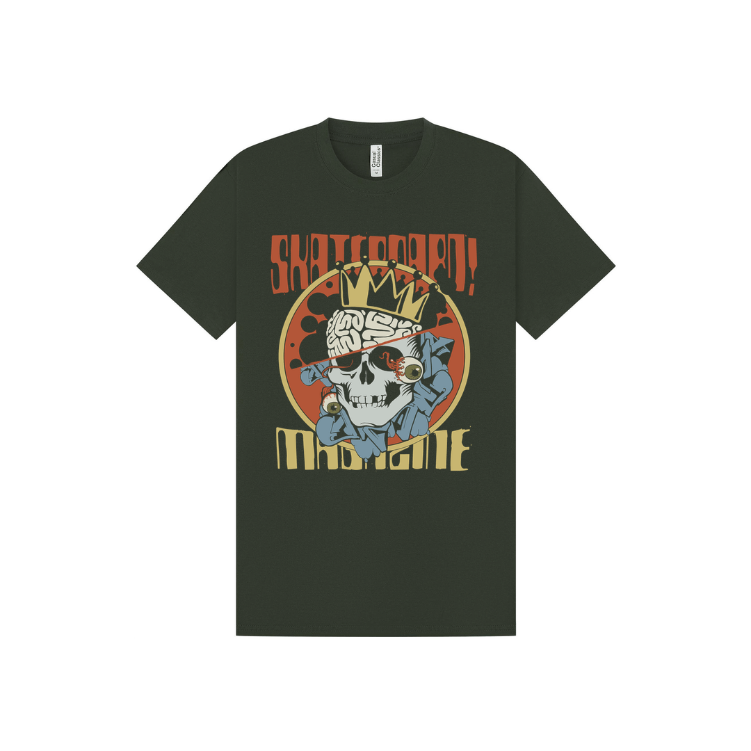 Forest Green Printed T-shirt Front